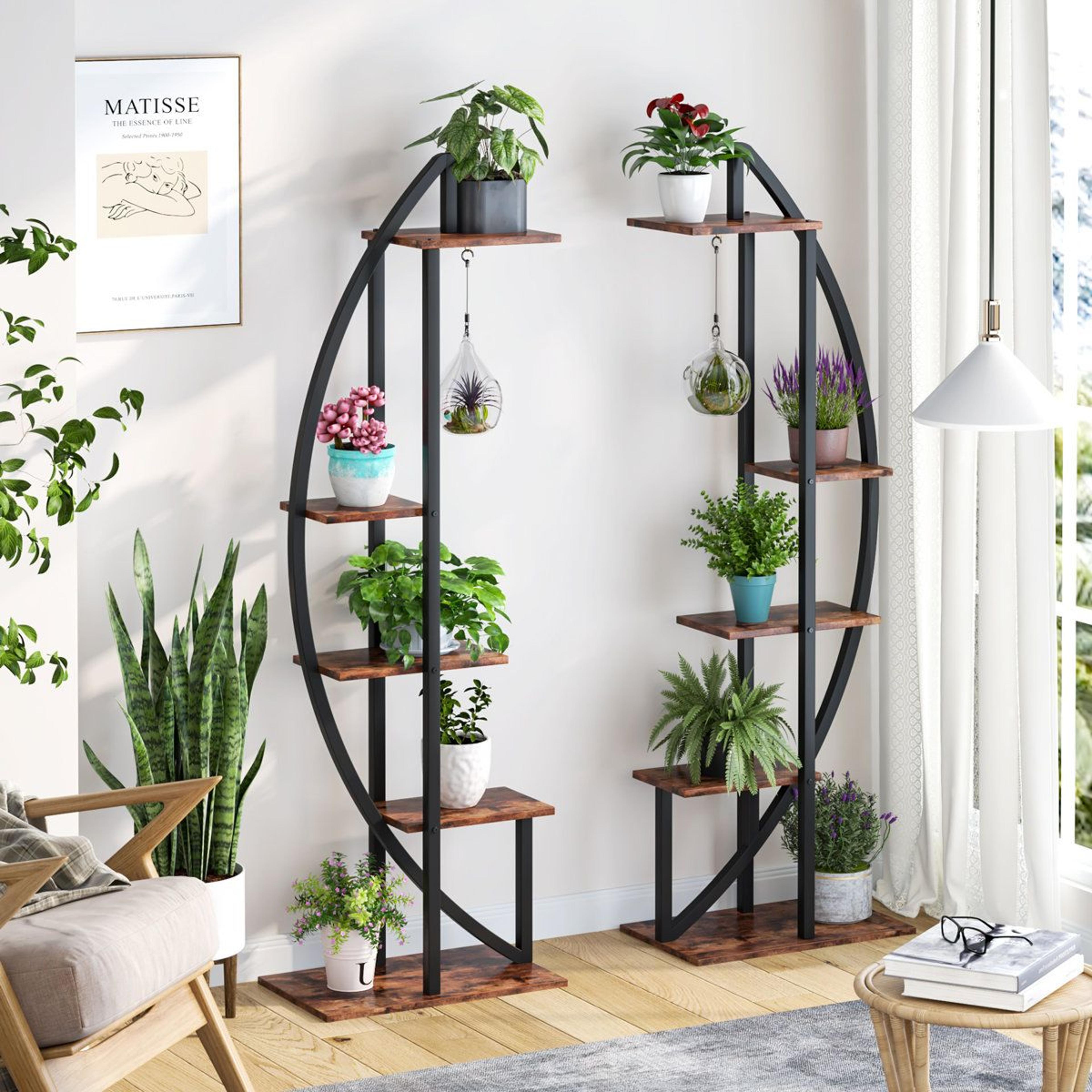 10 tier plant stand set of 2 multi level indoor plant shelf