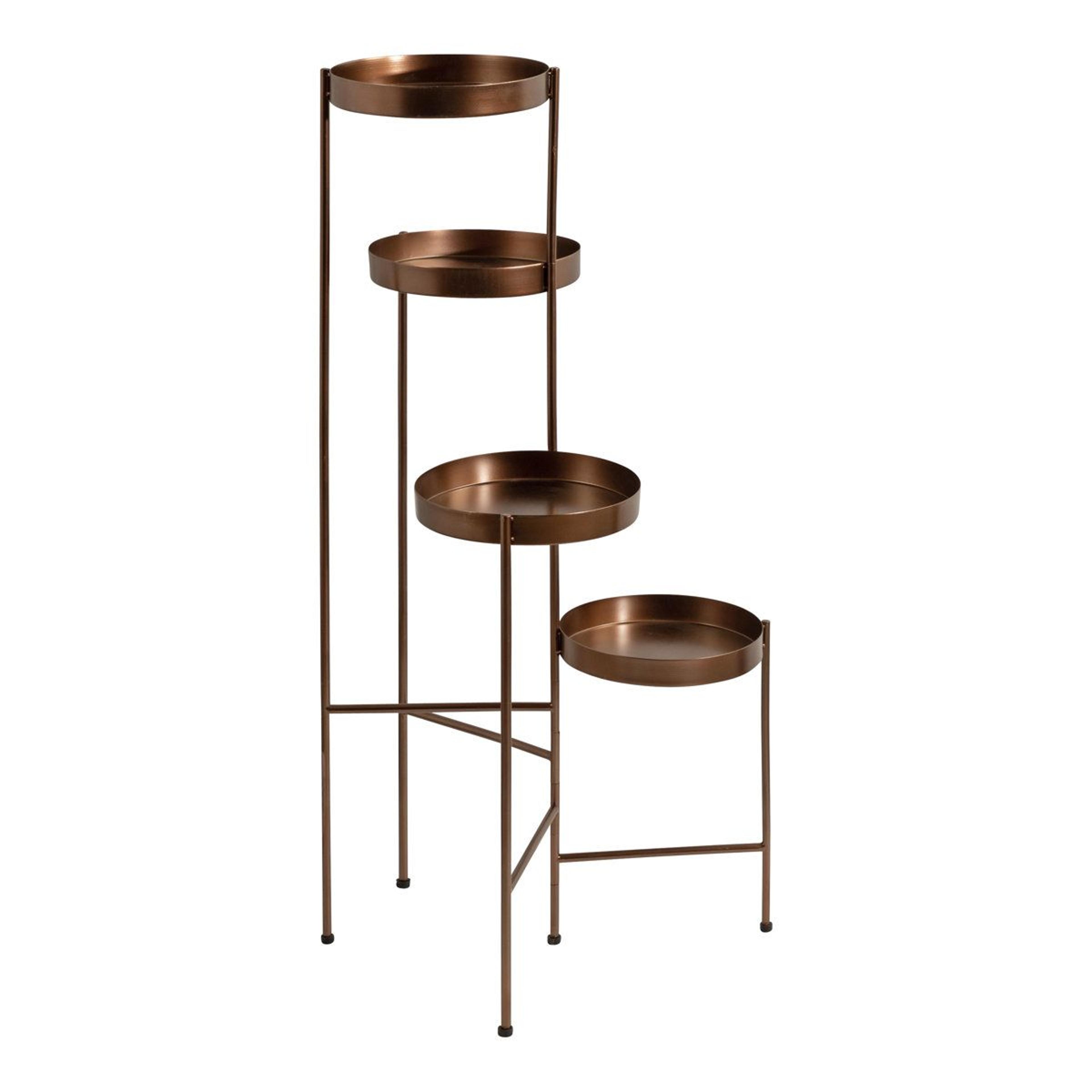 malachy 4 tier indoor plant stand metal round plant shelf