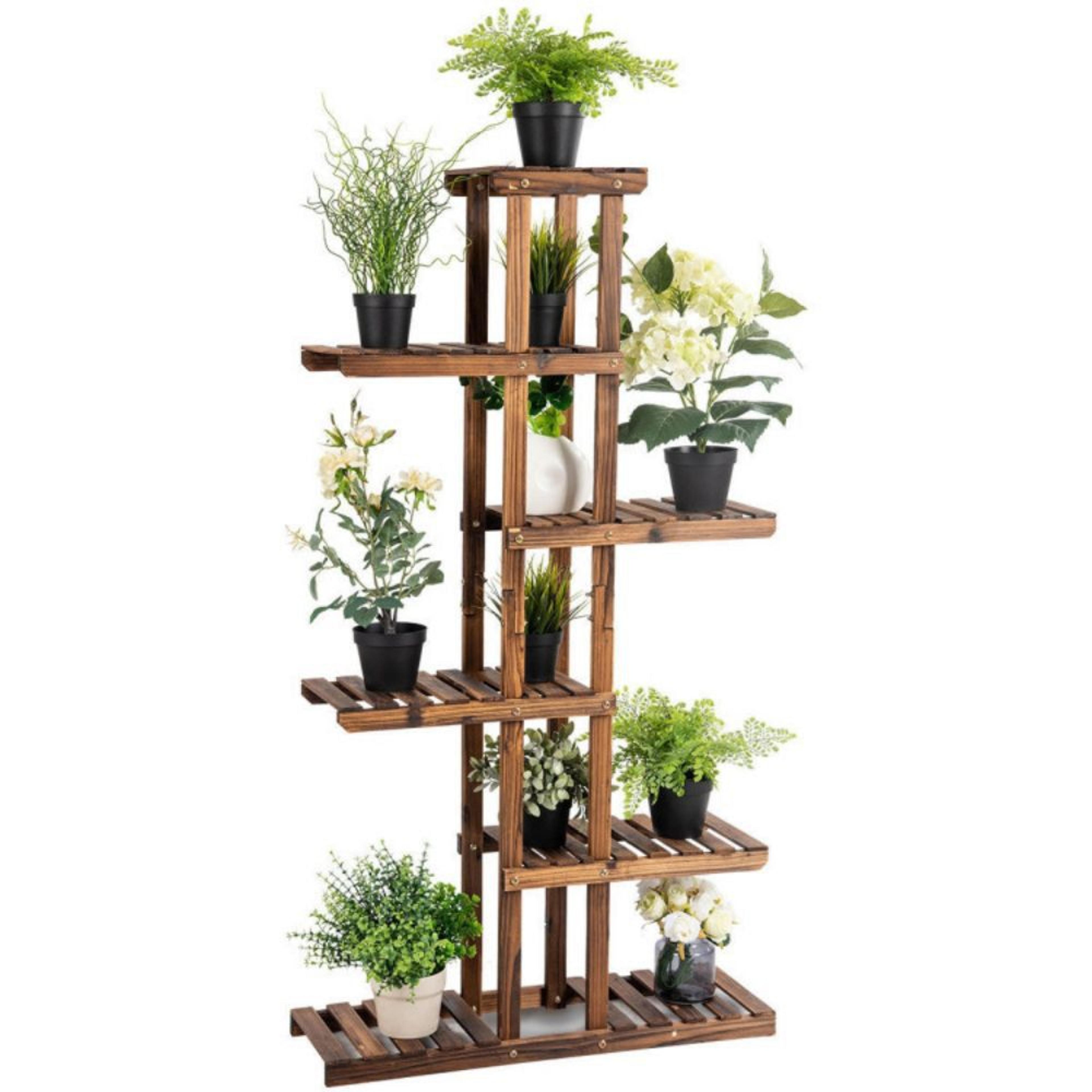 mondovi 6 tier wooden plant stand garden display shelf