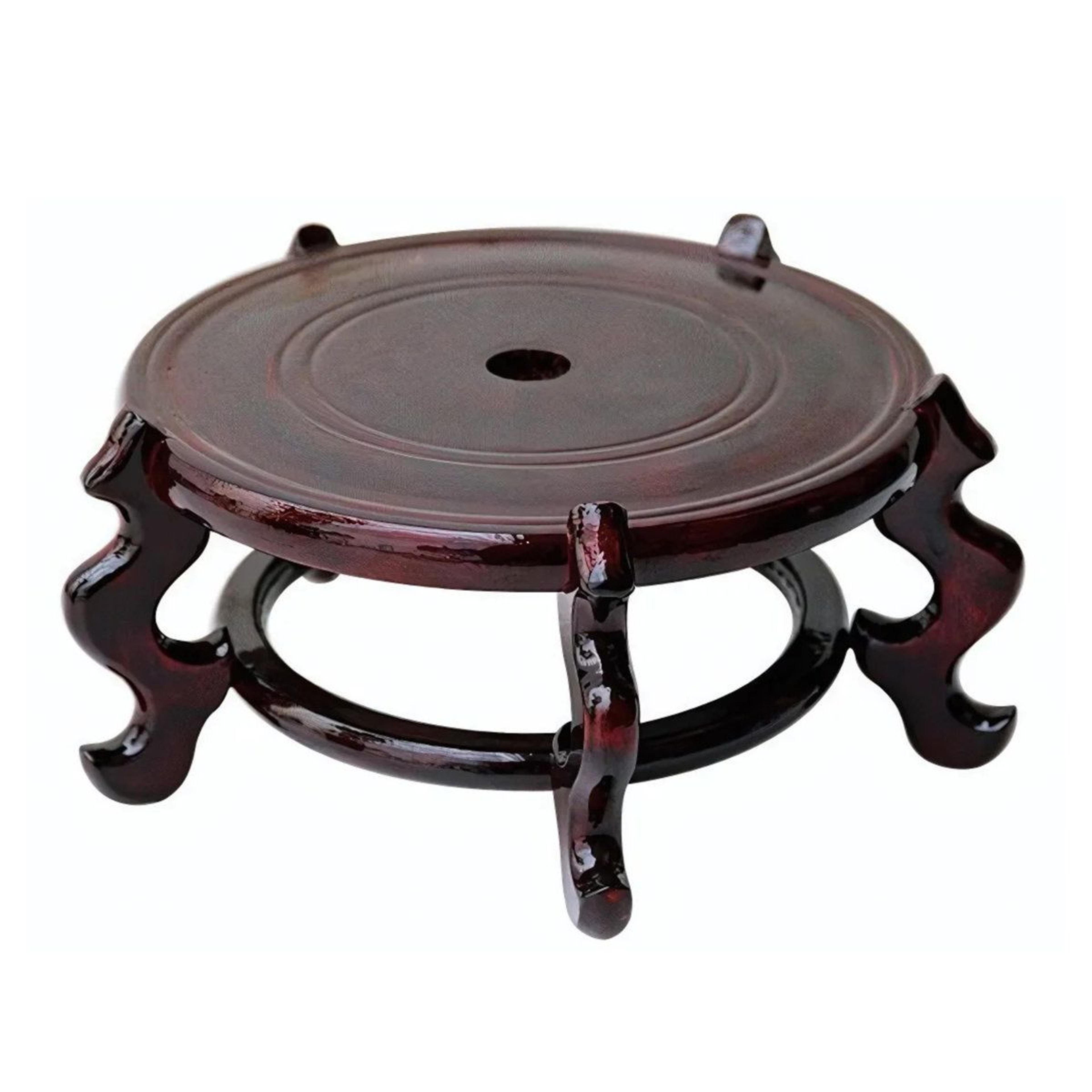 beautiful handcrafted rosewood chinese style vase plant stand