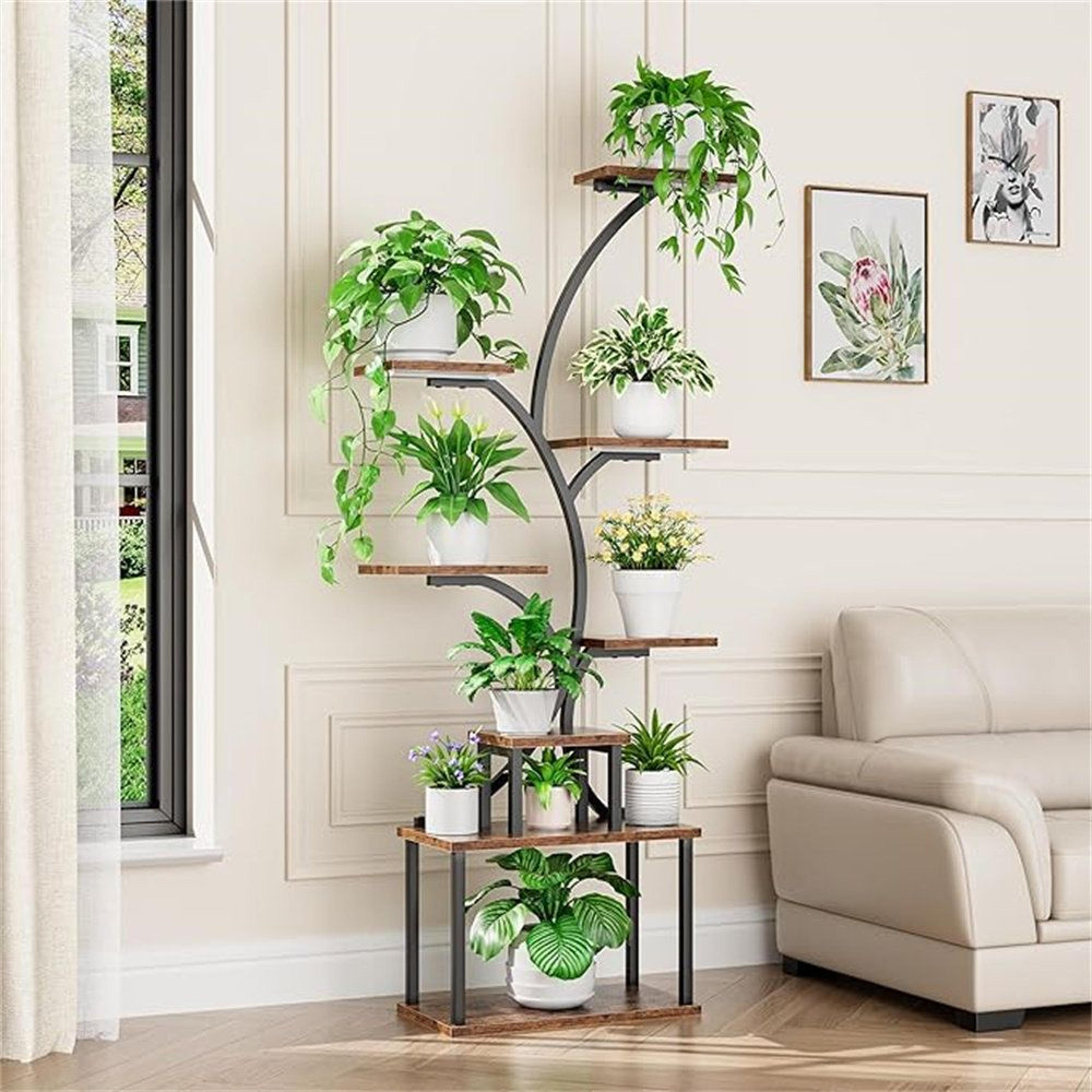 jayrell 8 tier plant stand with grow lights for indoor plants