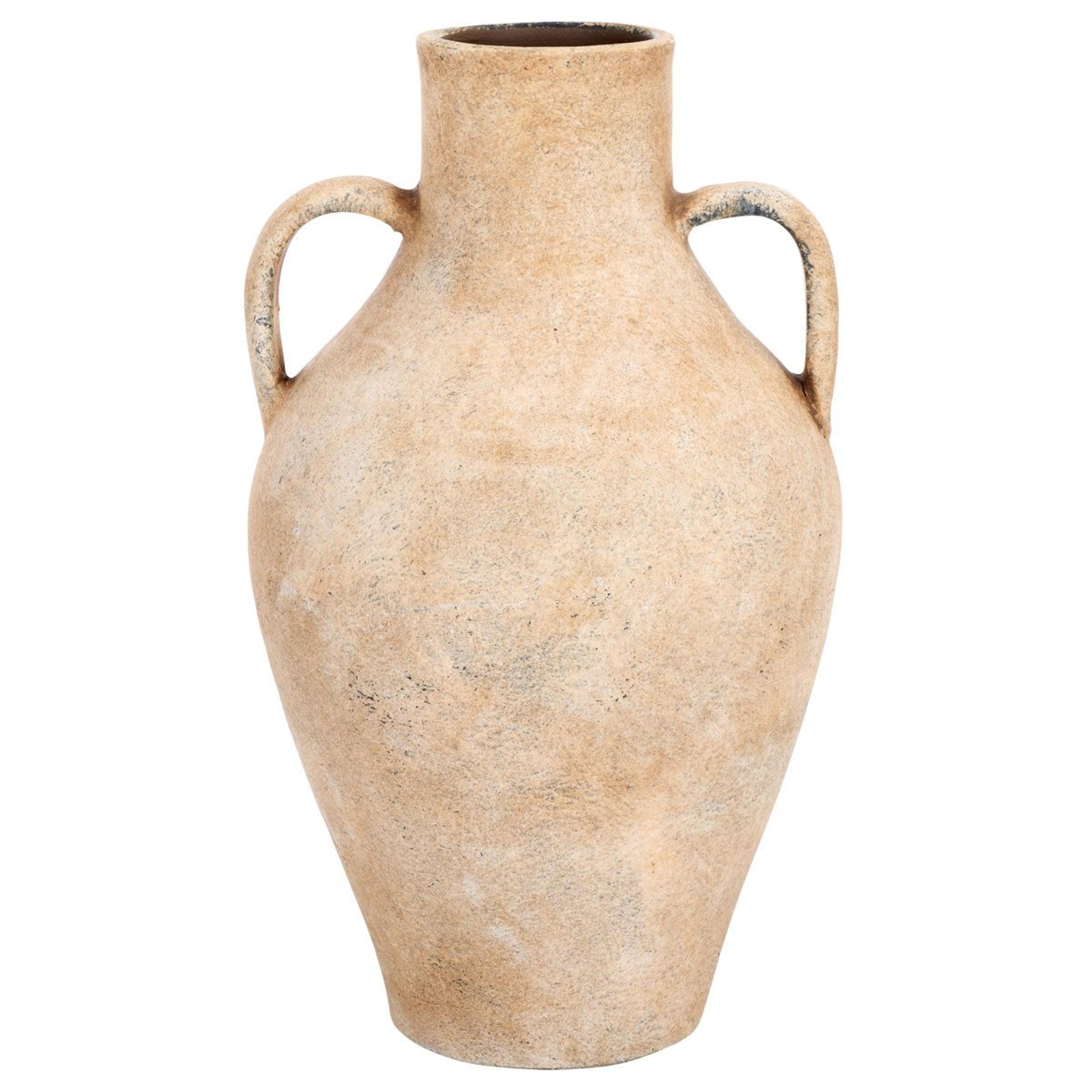 howlan natural stoneware vase hand painted amphora table decor