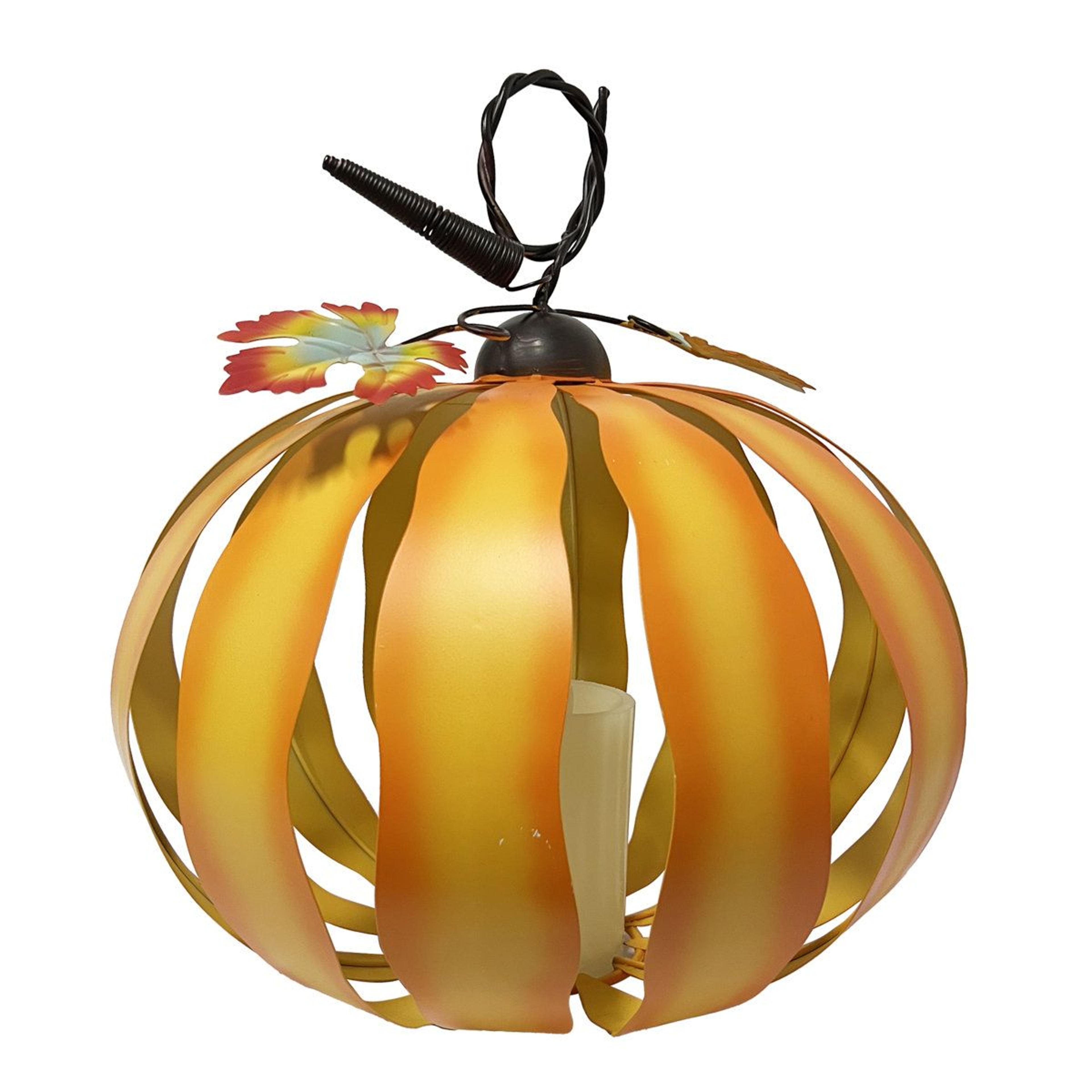 haunted hill farm 14 inch 3d led pumpkin lantern halloween decoration