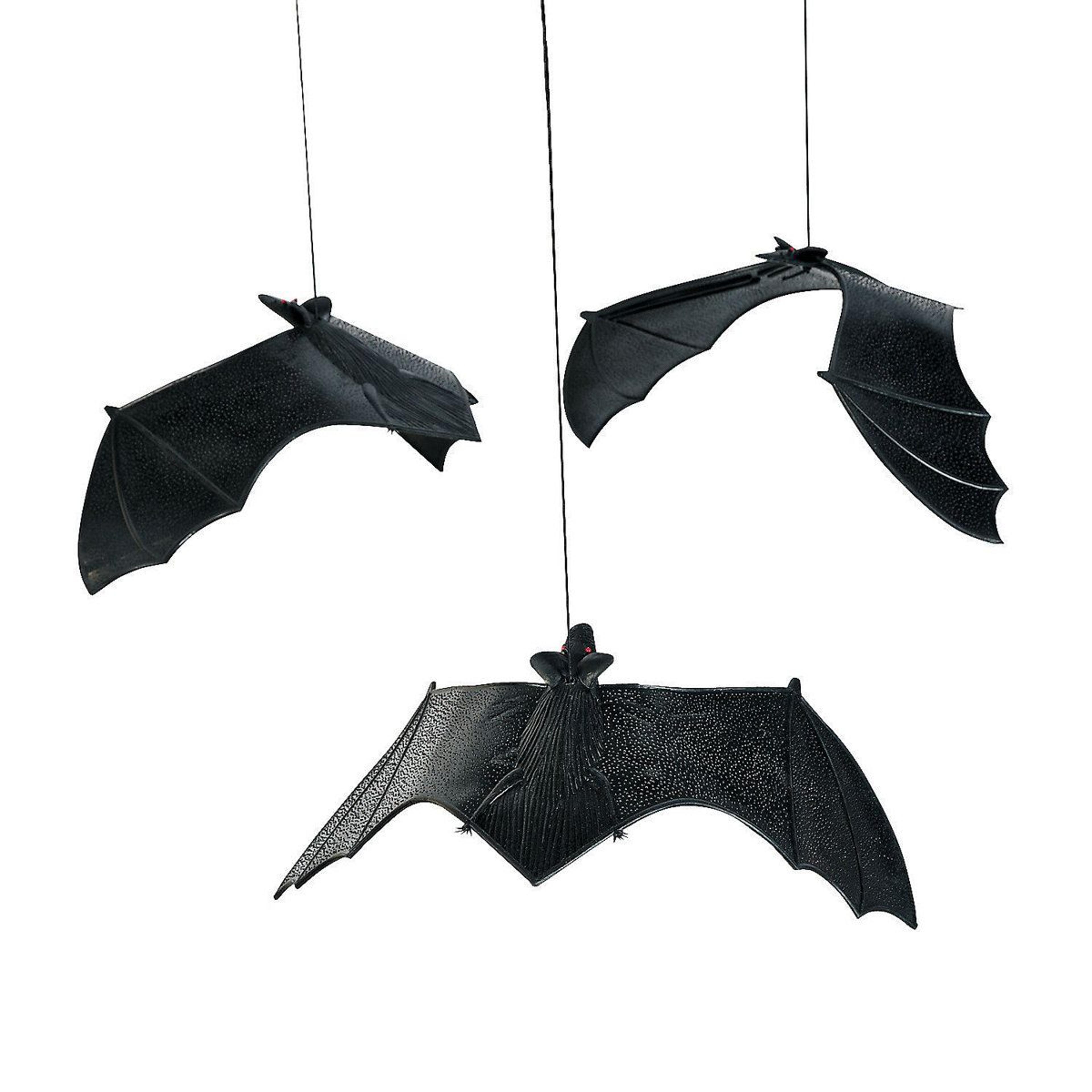hanging halloween bats set of 12 creepy bat decorations for parties and home decor