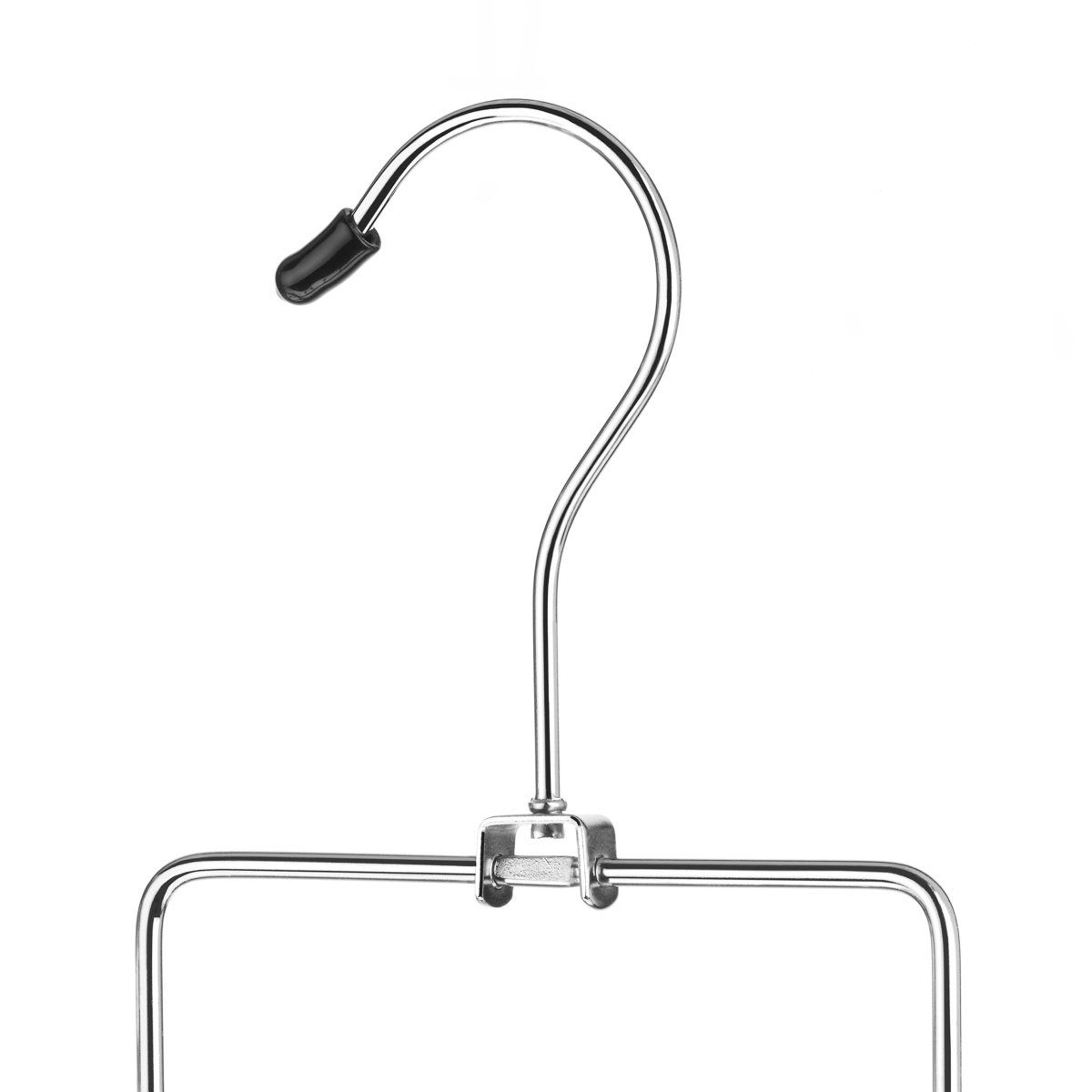 10 hook tie and belt accessory hanger with swivel hooks silver metal closet organizer