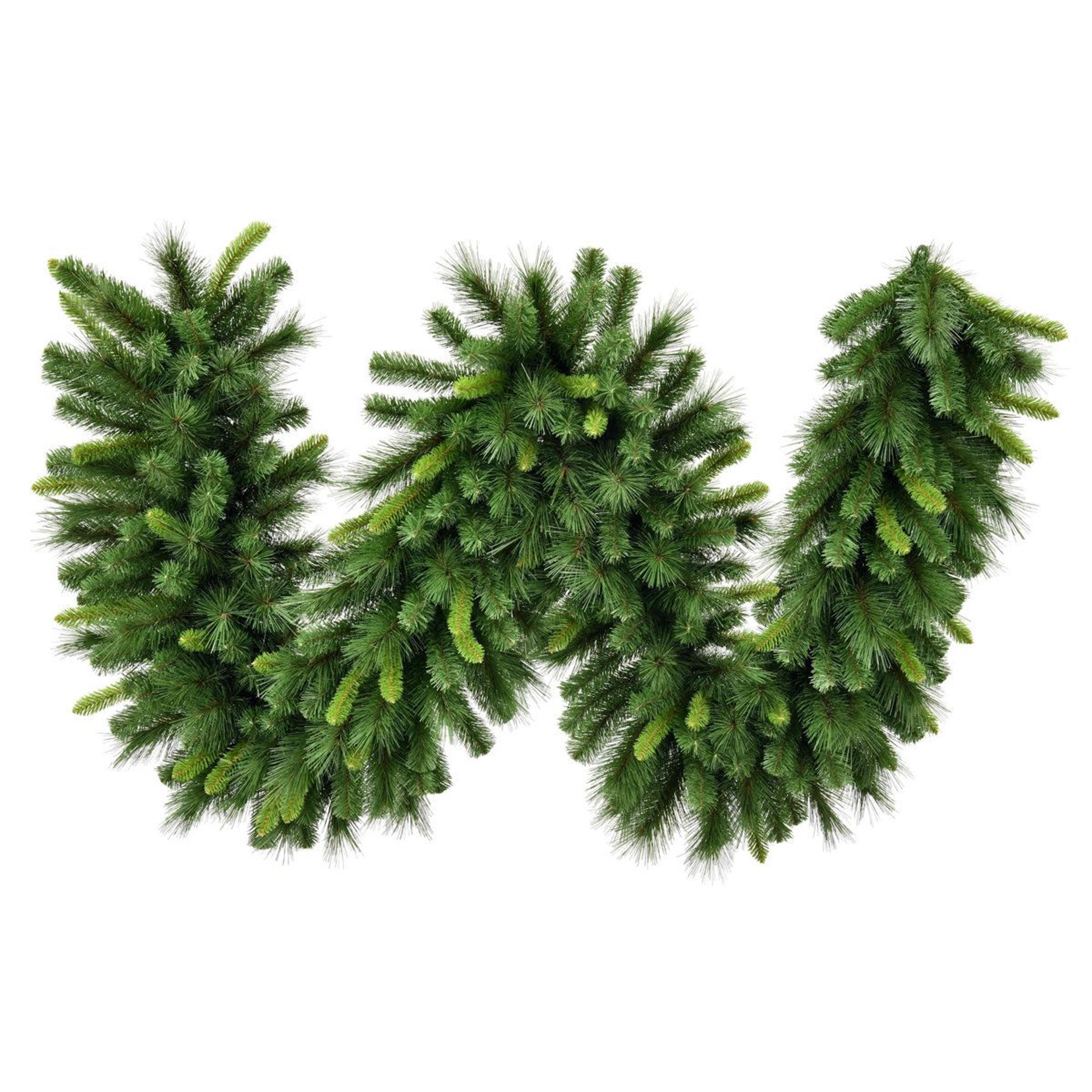 108 inch faux pine garland with realistic pvc needles for indoor decor
