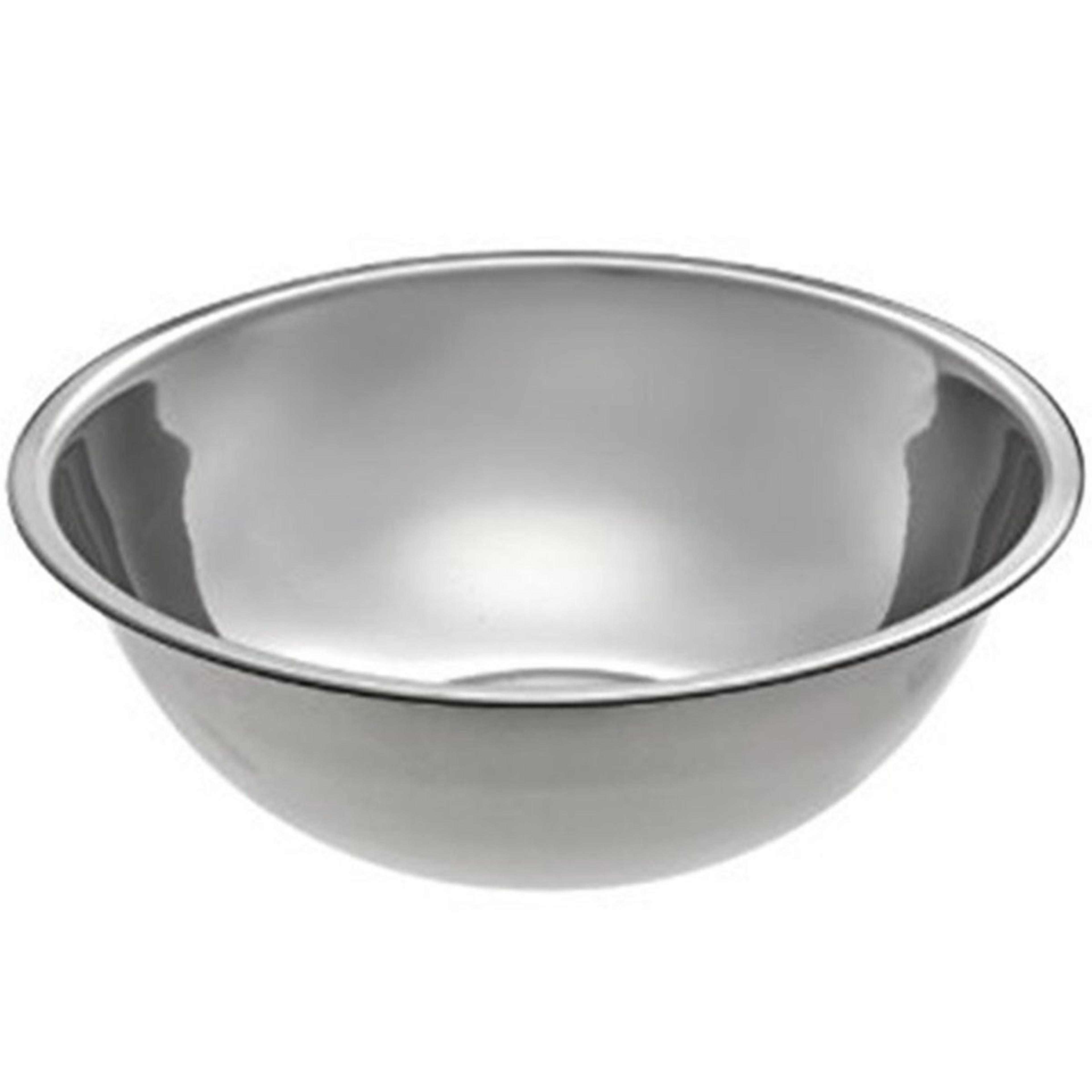 30 quart stainless steel mixing bowl with beaded edge