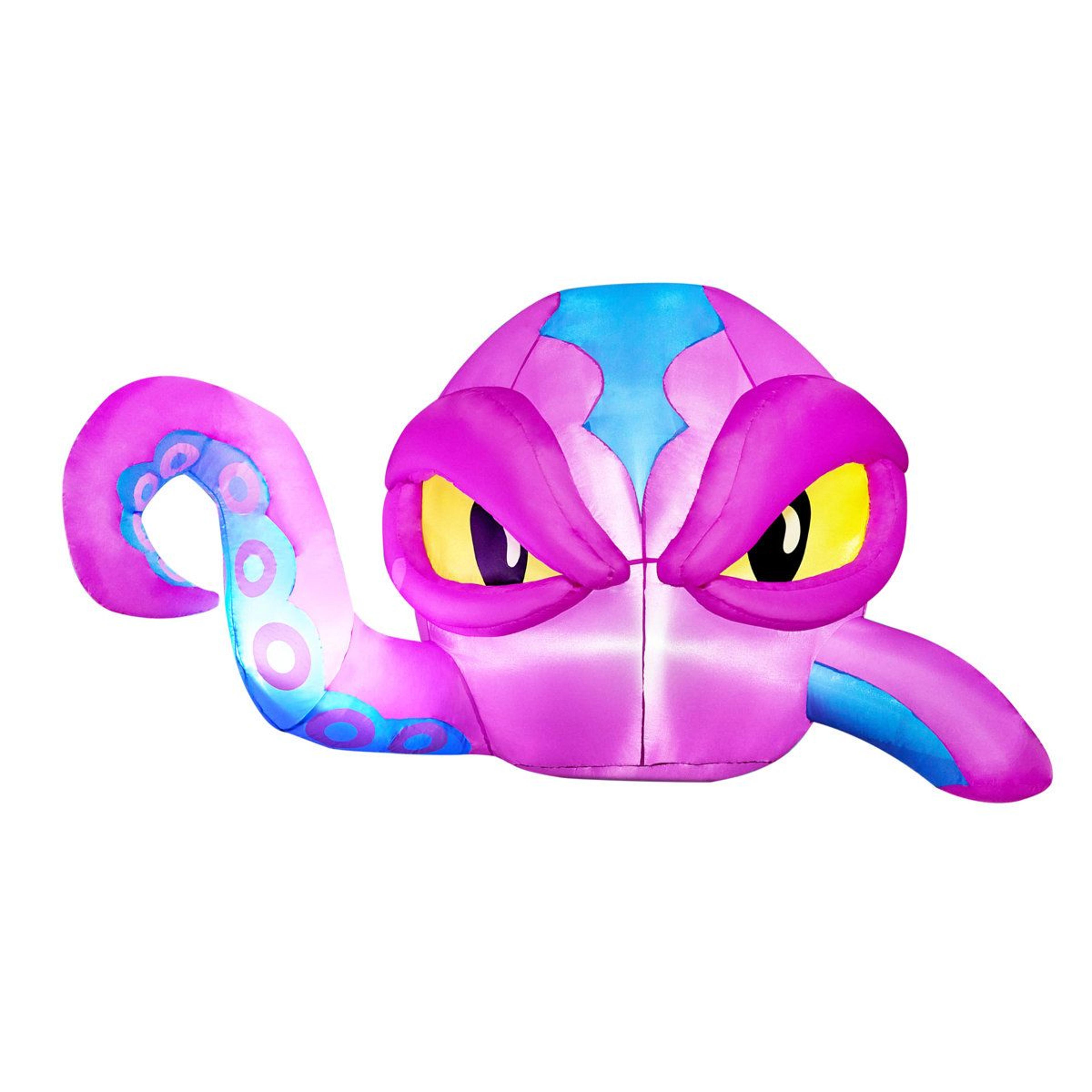 halloween inflatable purple octopus with led lights
