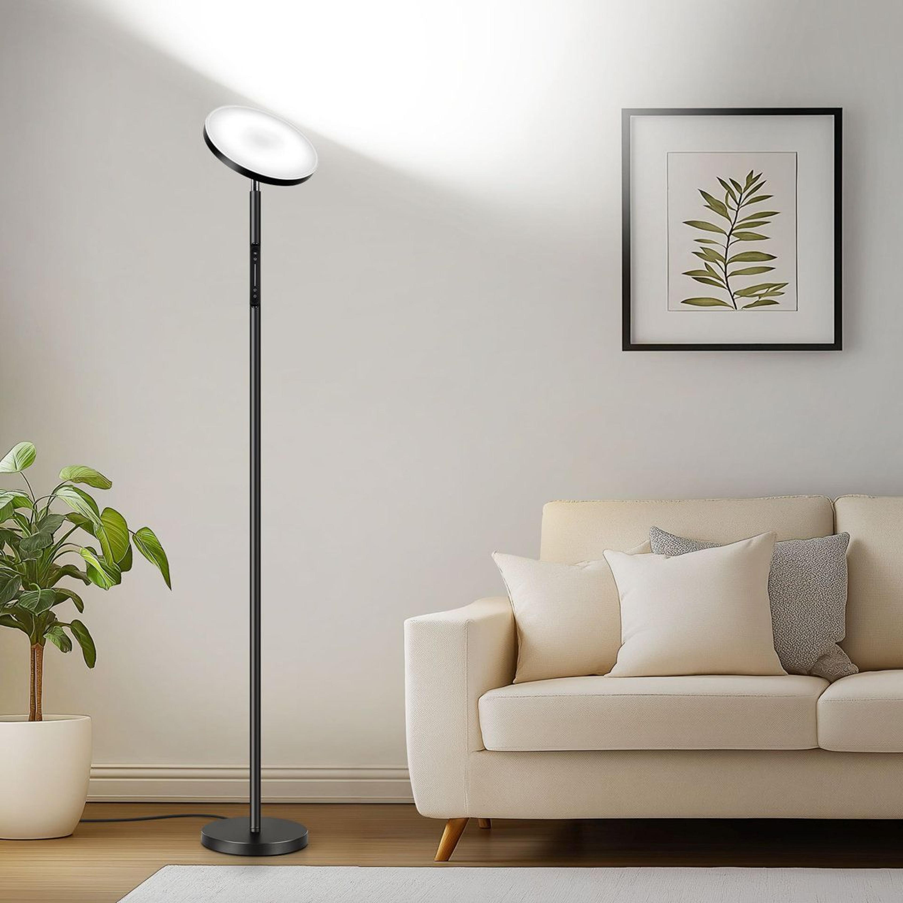 70.9 inch rgb led floor lamp with remote app control and adjustable lighting