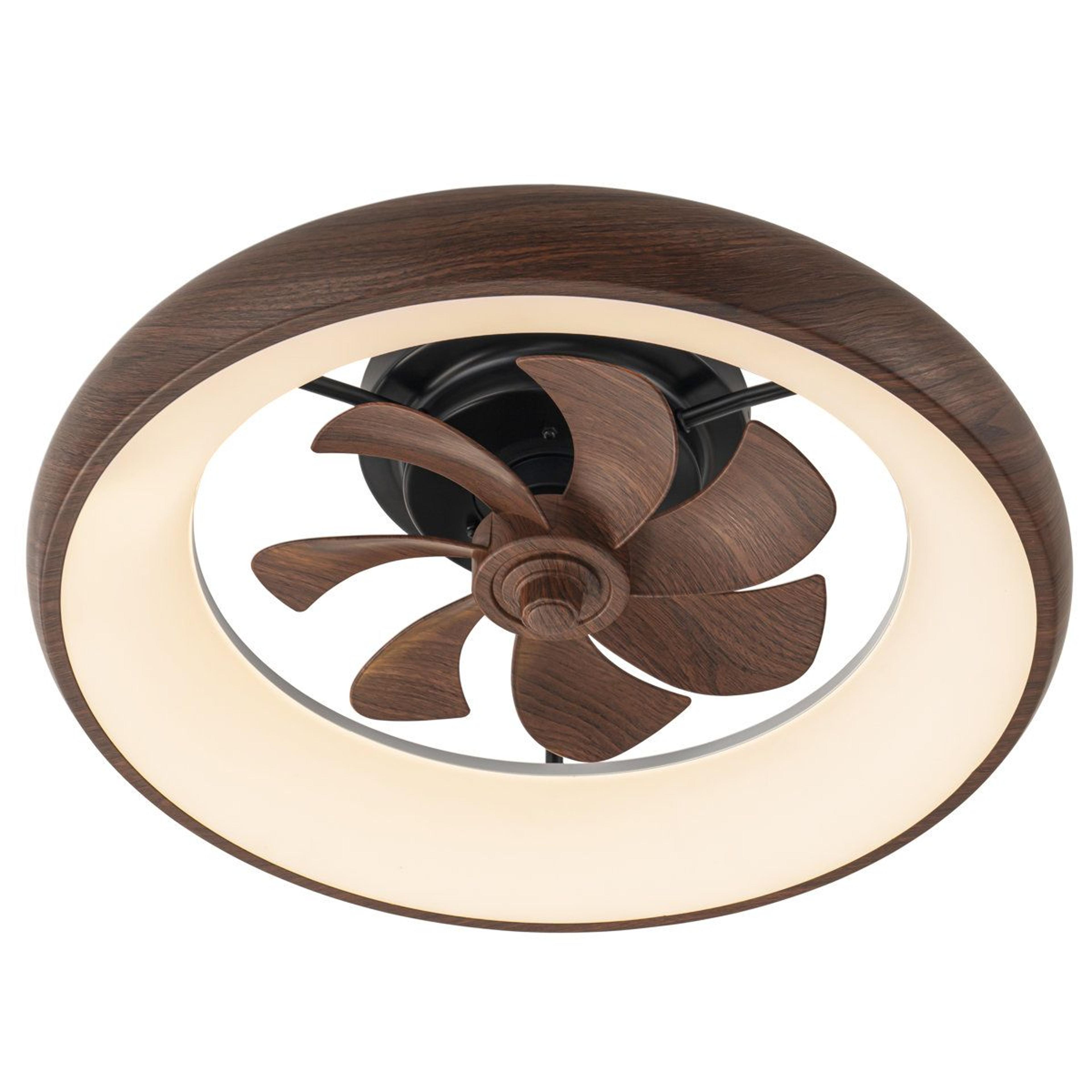20-inch dimmable rgb smart ceiling fan with light and remote voice app control