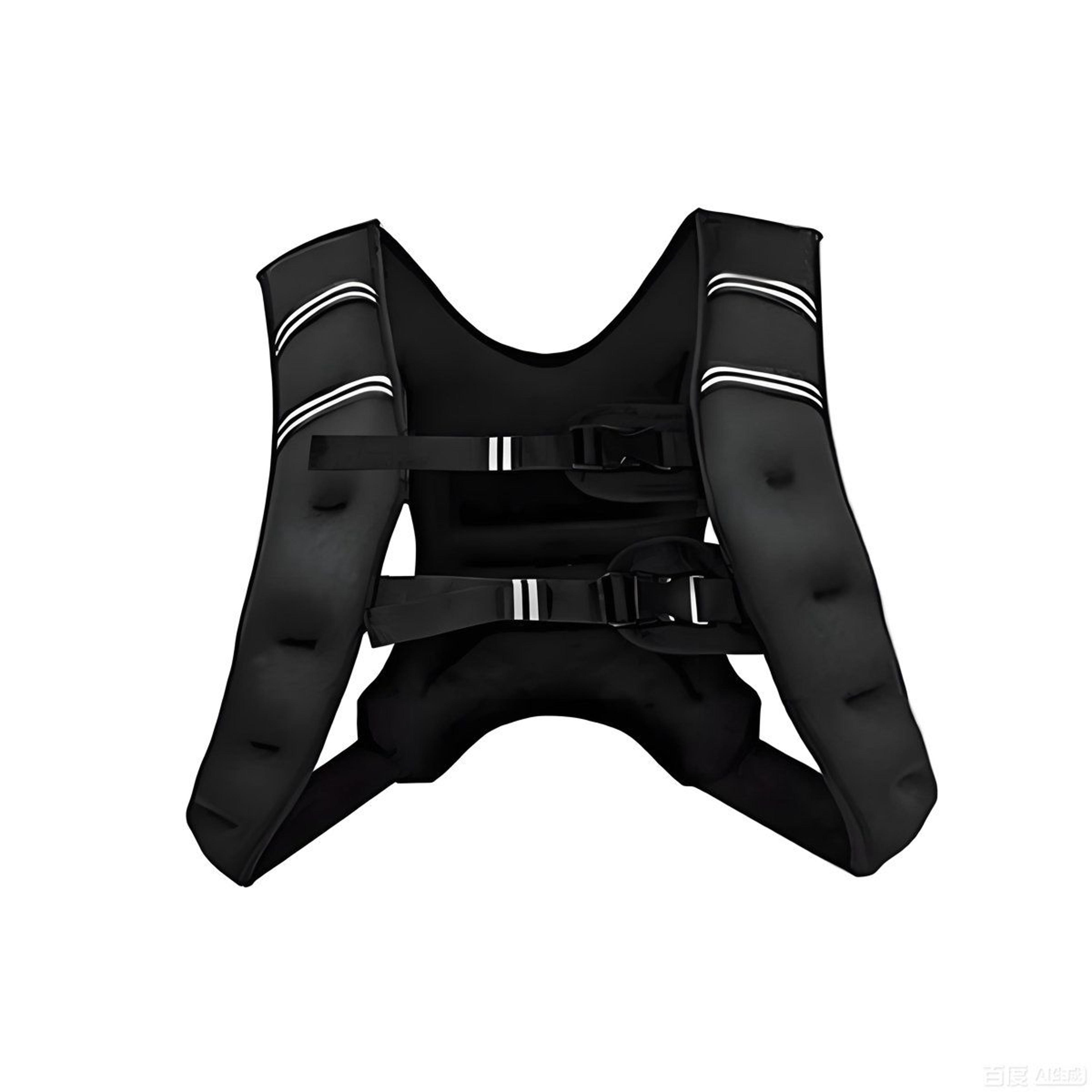 16 lb weighted vest with adjustable buckles reflective strips and storage pocket