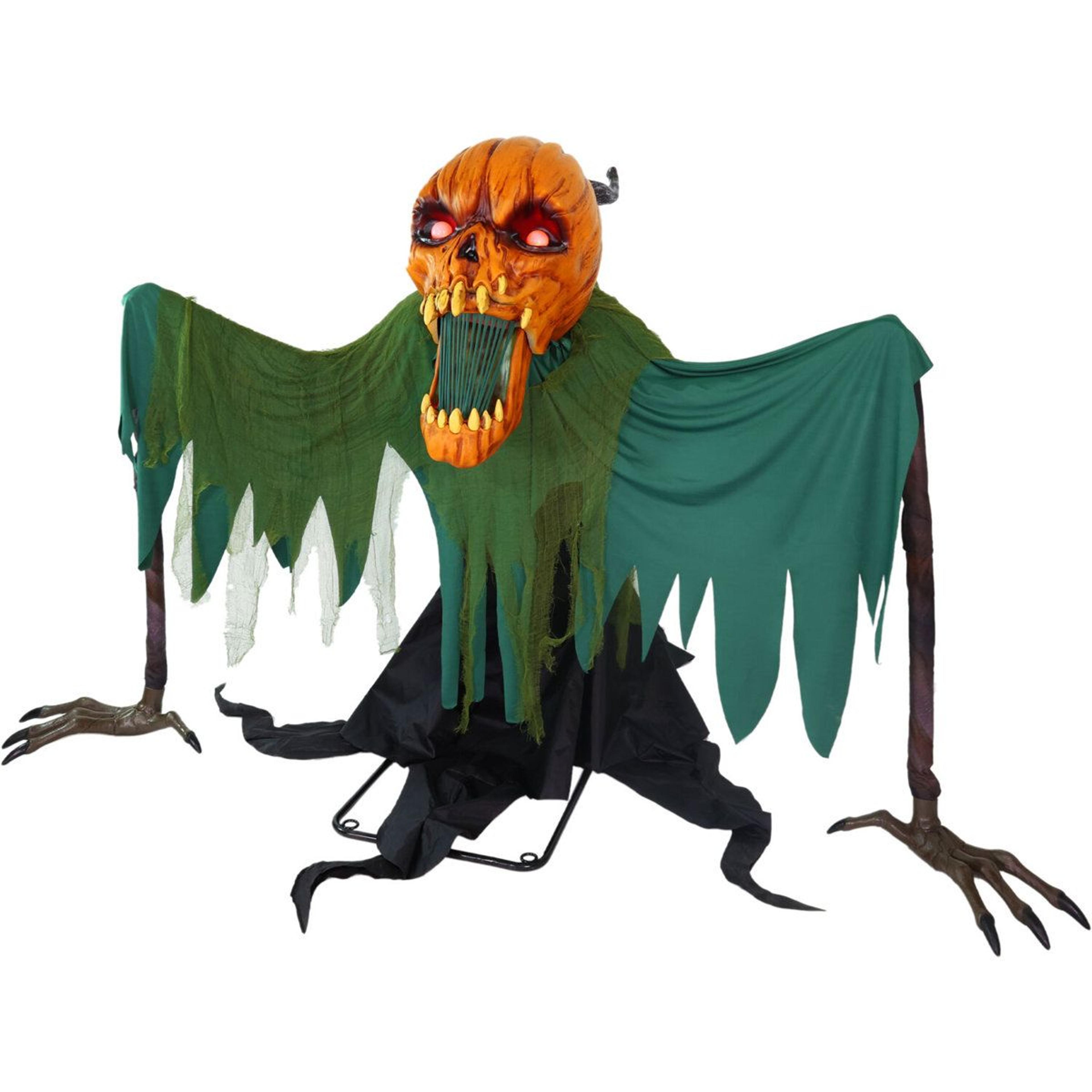 motion triggered lighted groundbreaking jack halloween animatronic