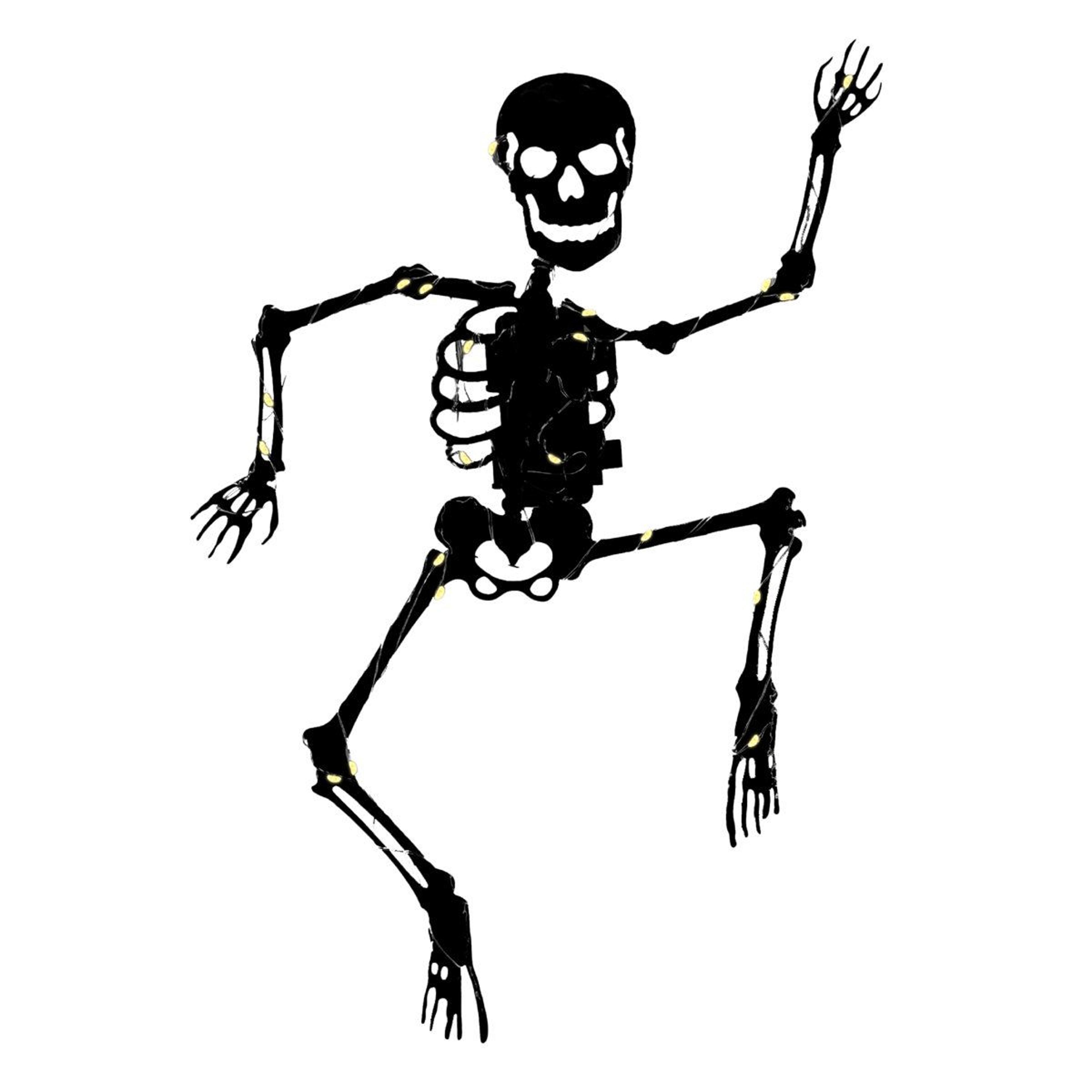 28 inch lighted skeleton lawn stake halloween decoration