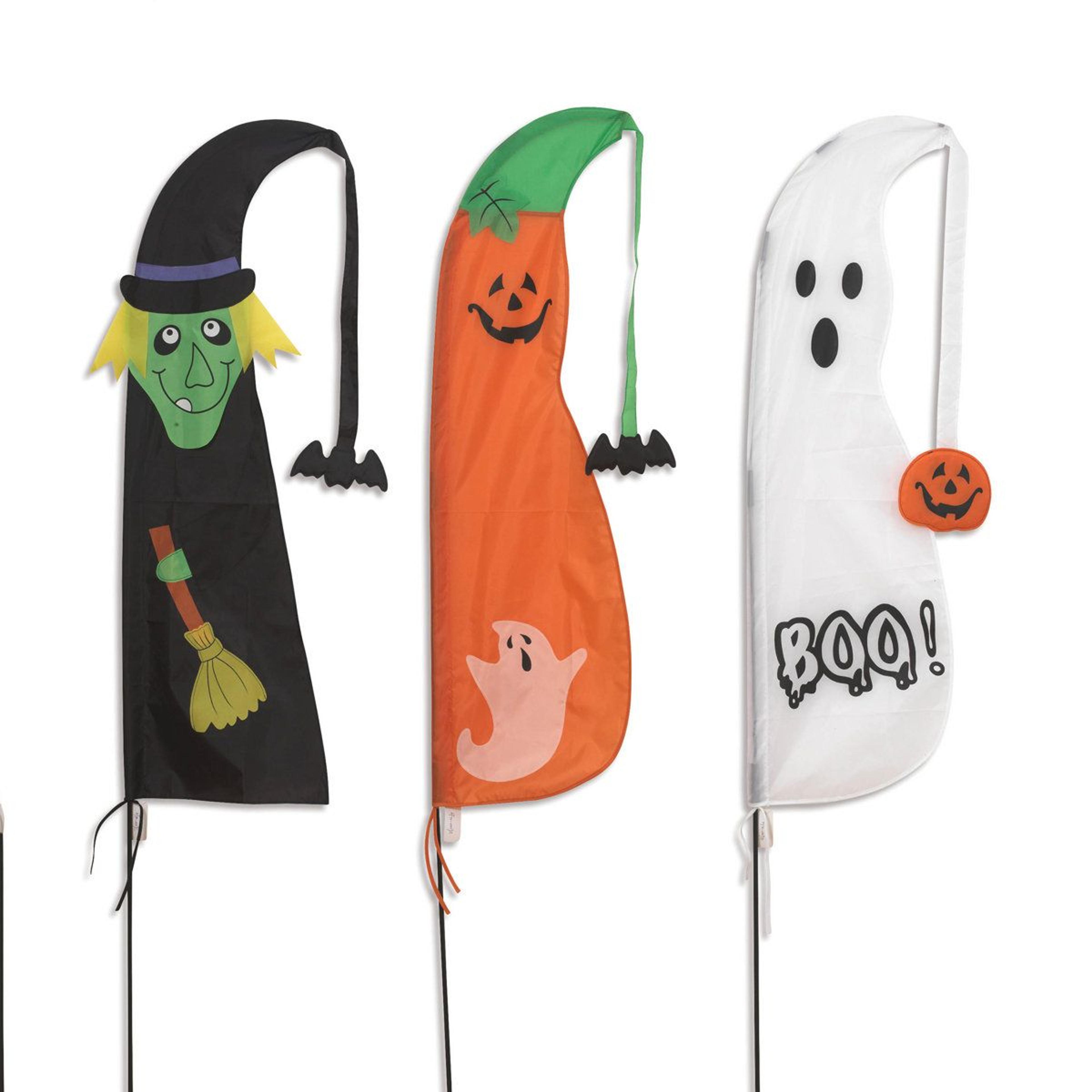 60 inch nylon halloween flags set of 3 outdoor garden stake decoration