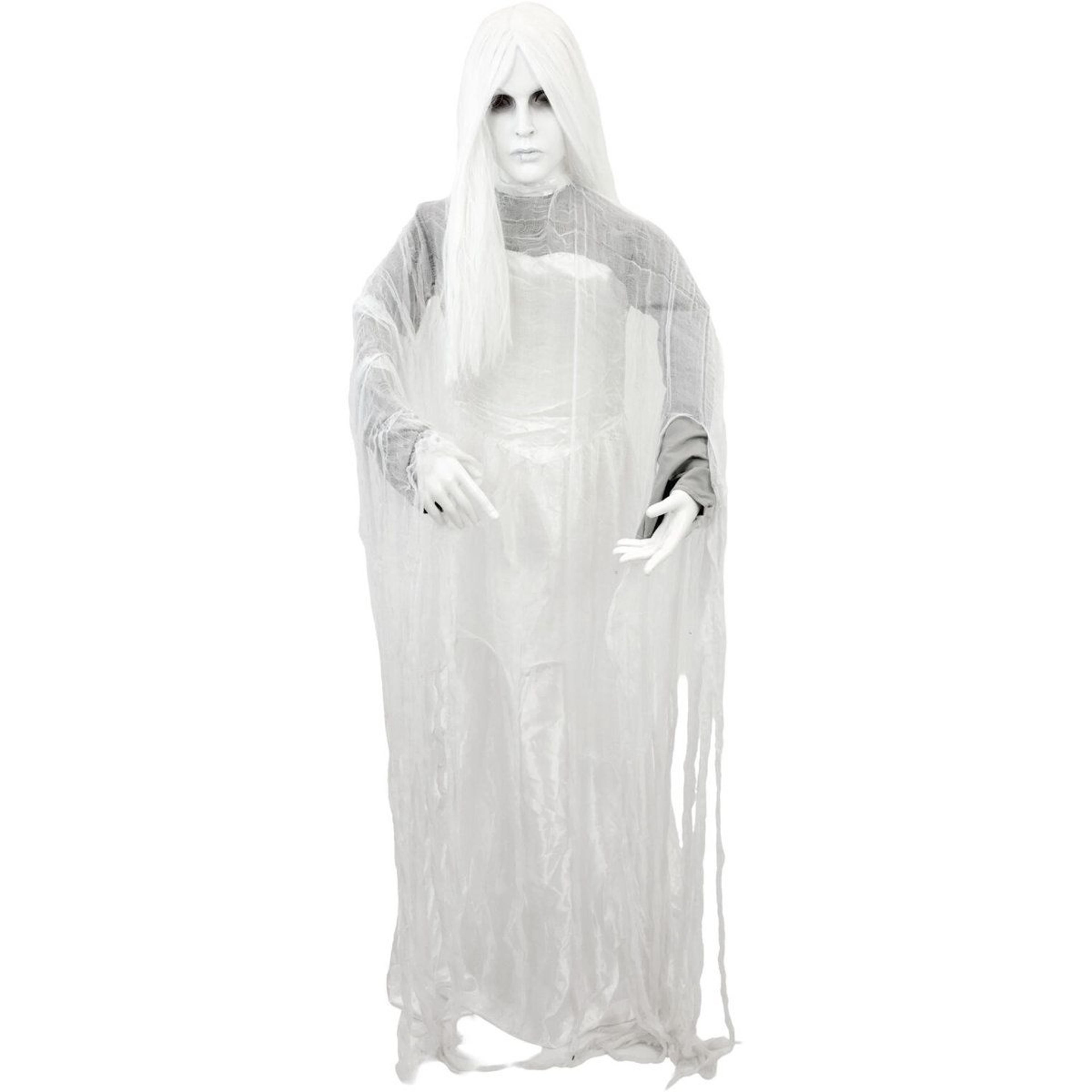 5.6 ft rising ghost woman sound activated halloween animatronic prop