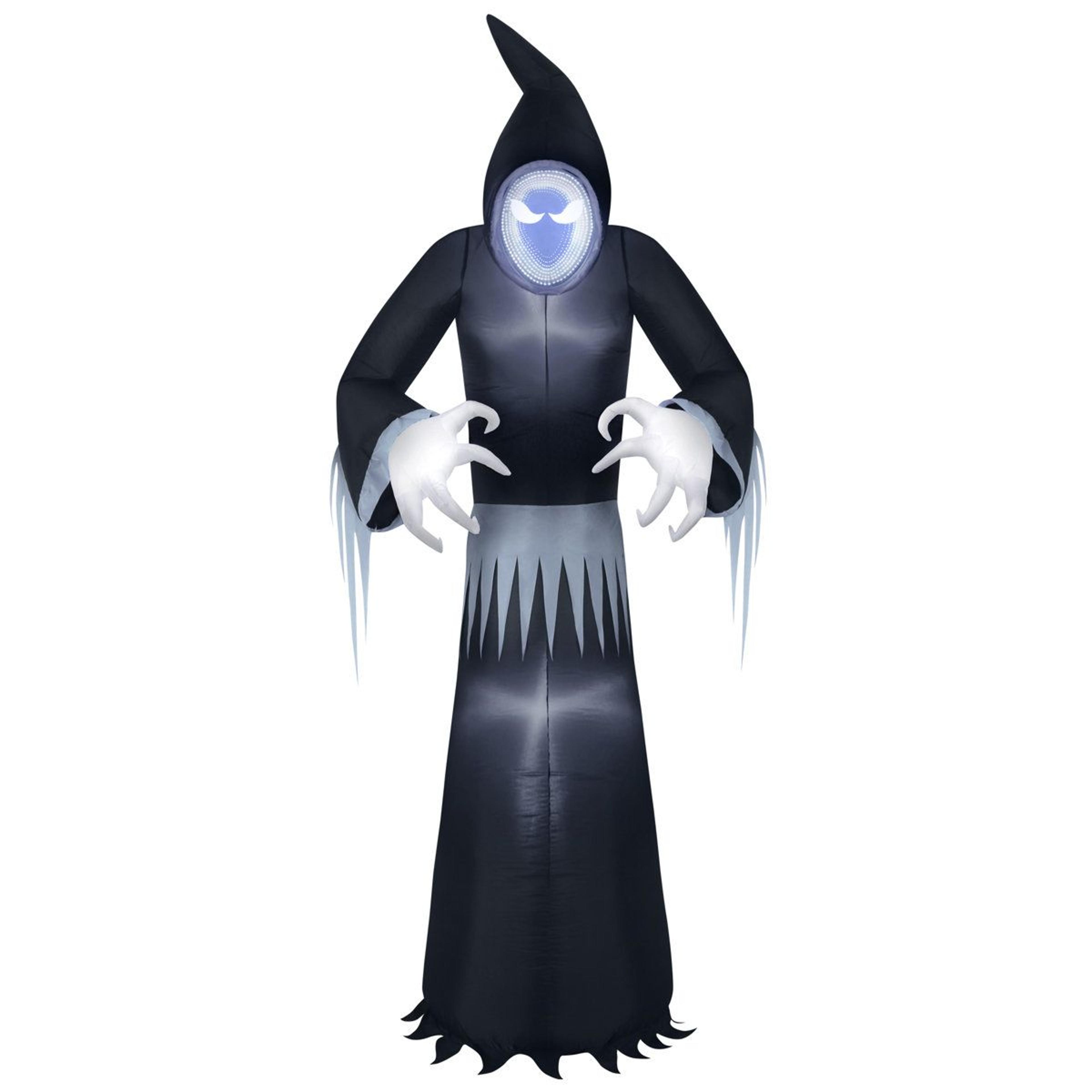 8 foot lighted infinity mirror reaper outdoor halloween inflatable