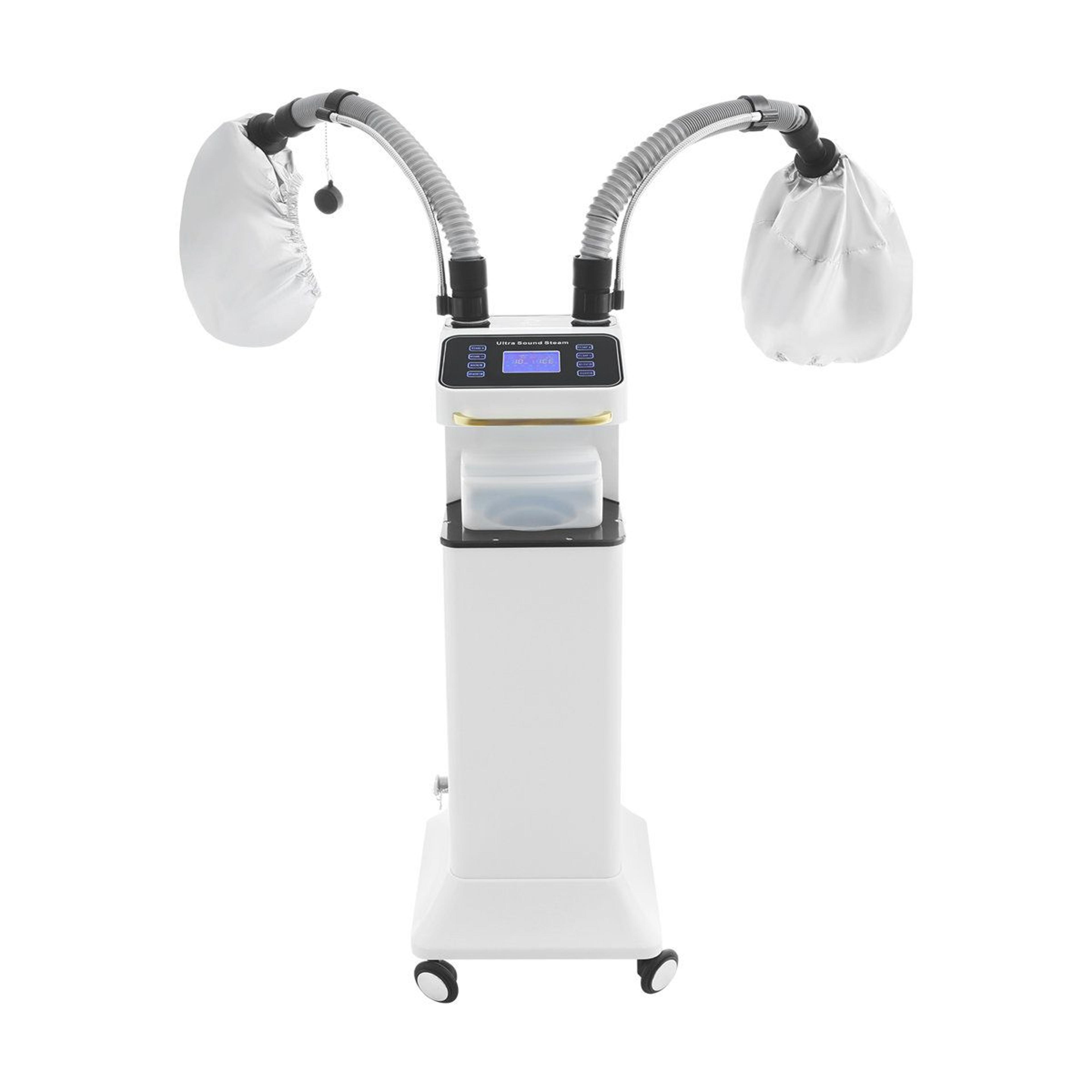 freestanding nano hair steamer machine with adjustable temperature and timer