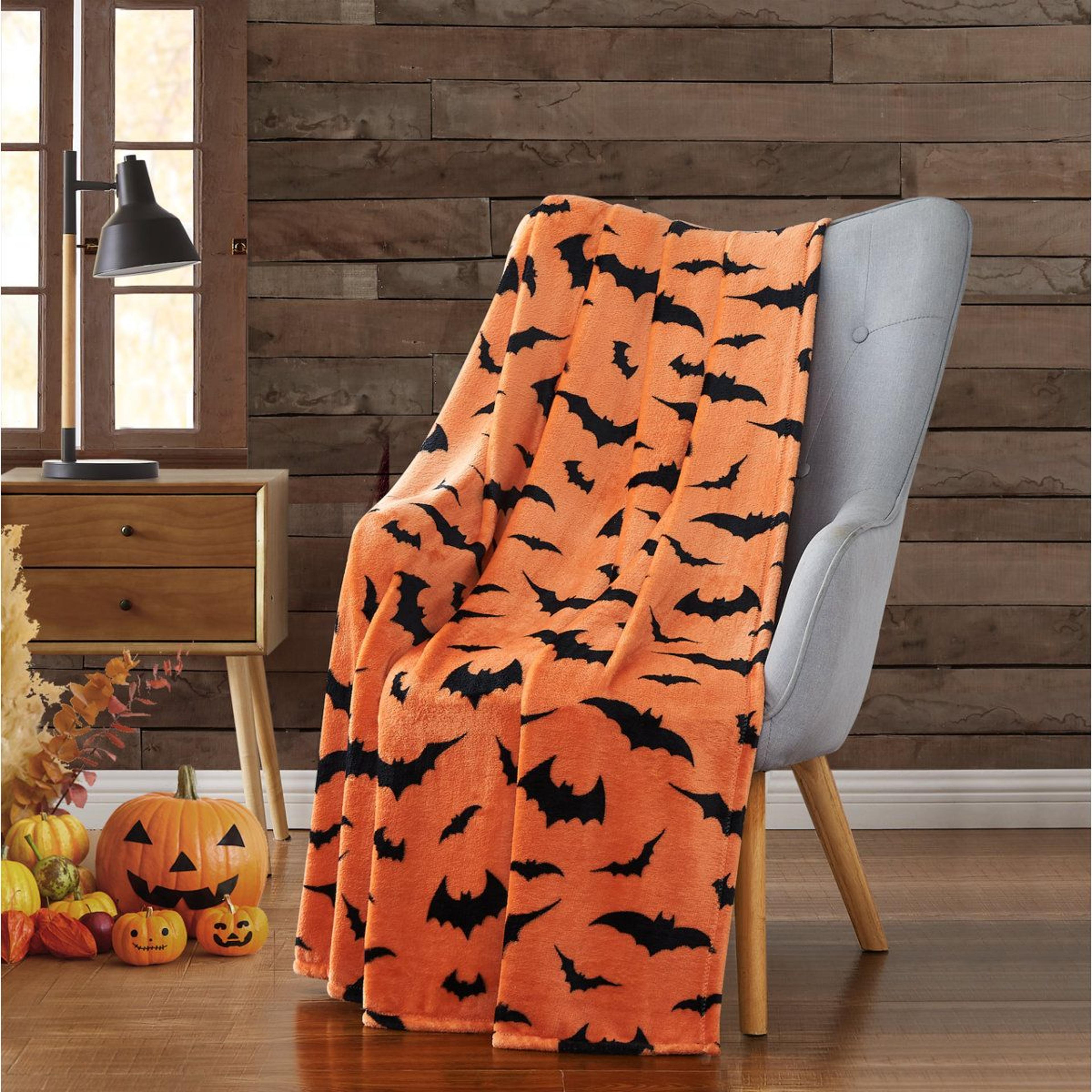 oversized orange fleece throw blanket 50 x 70 inch soft reversible cozy blanket