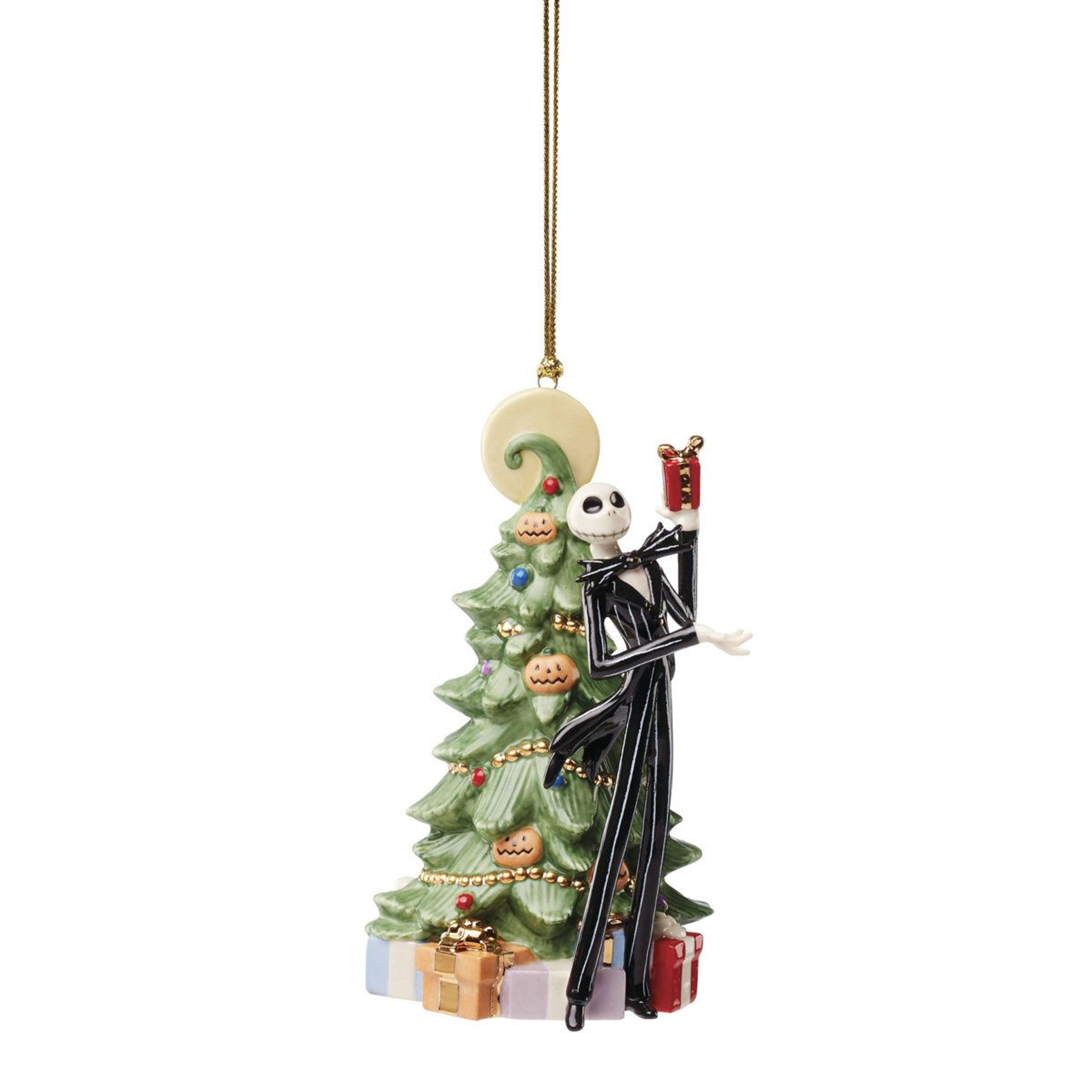 jack skellington porcelain christmas ornament 5-inch hanging figurine