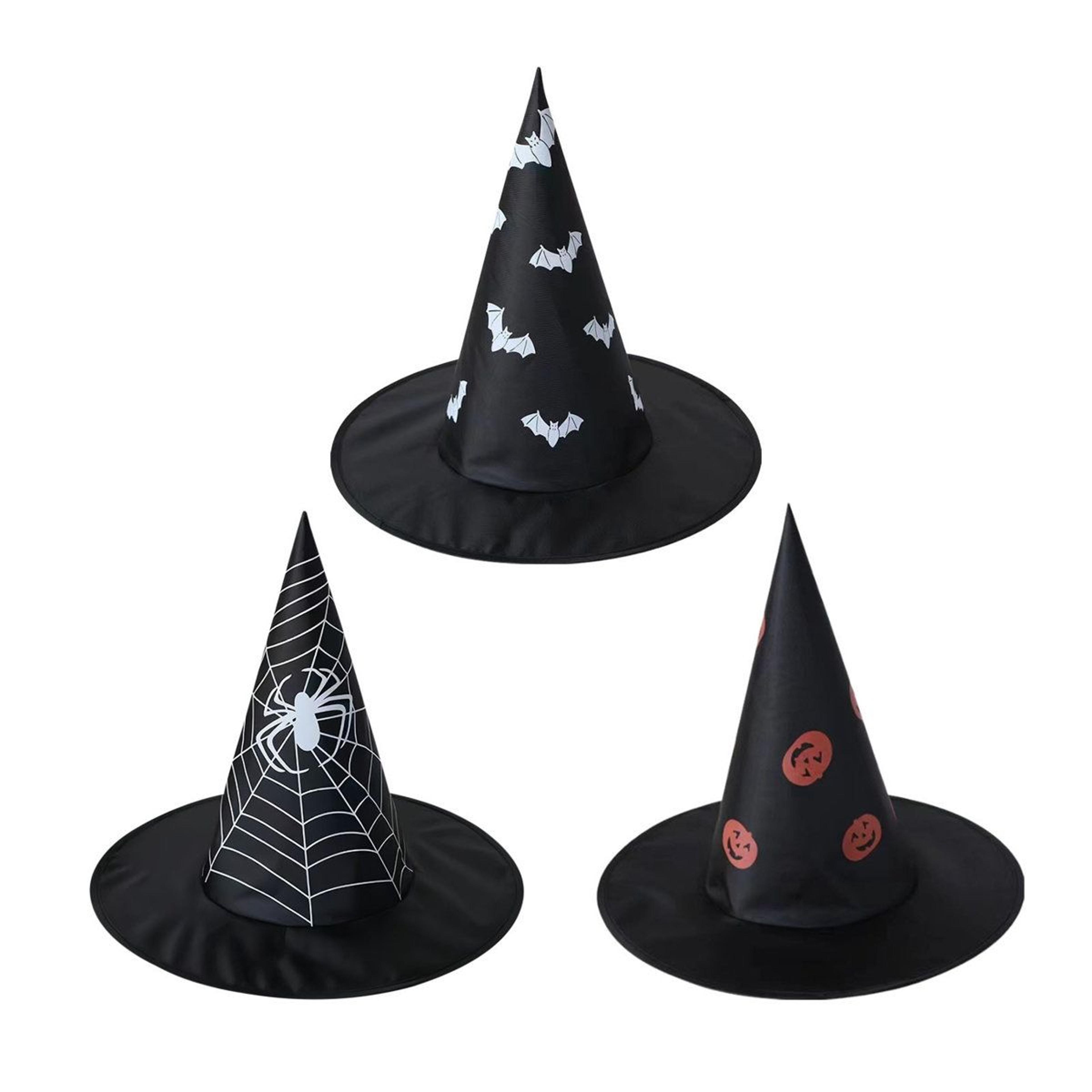 halloween witch hat with hanging hook for costume and outdoor yard decorations