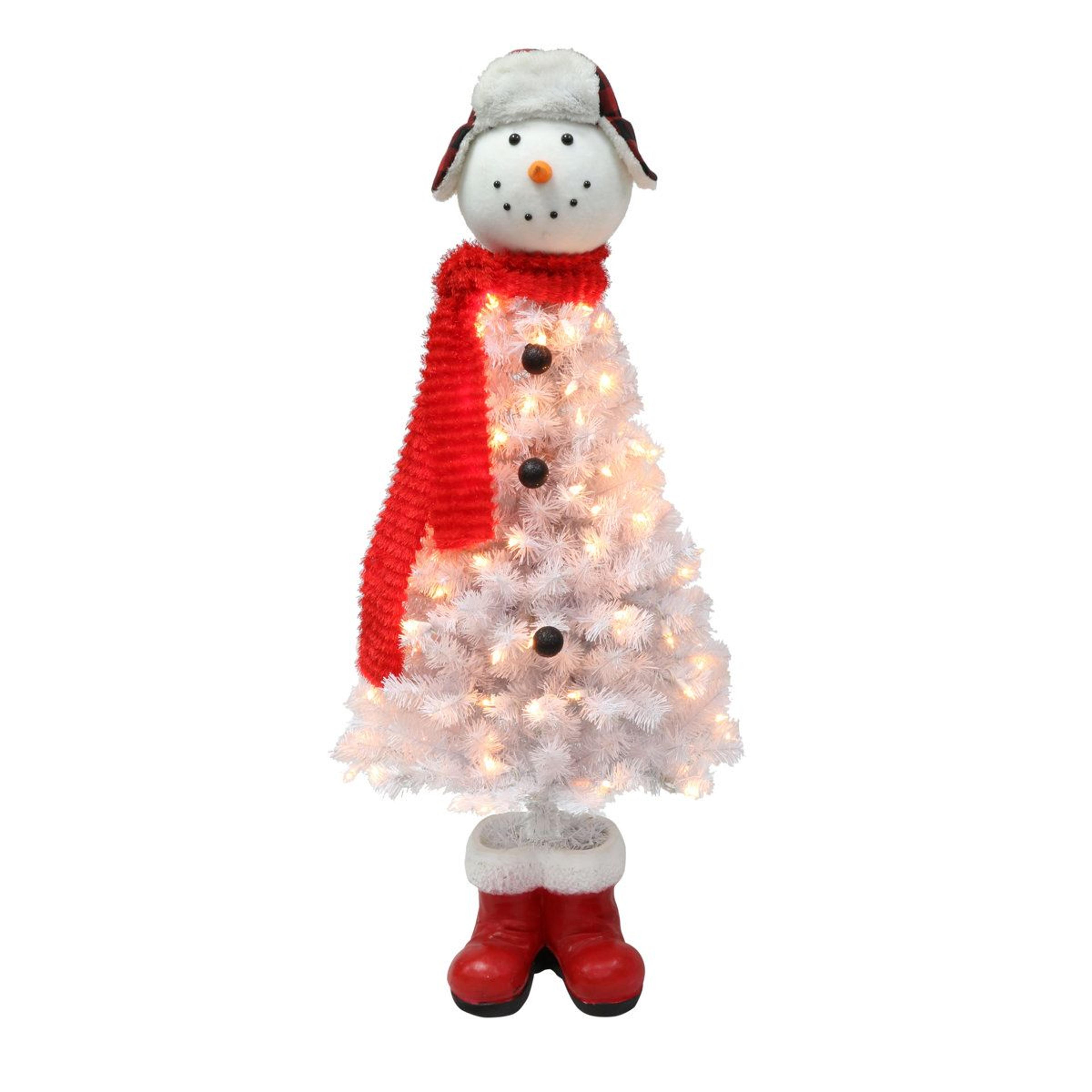 48-inch pre-lit artificial christmas tree with warm white lights and hinged branches