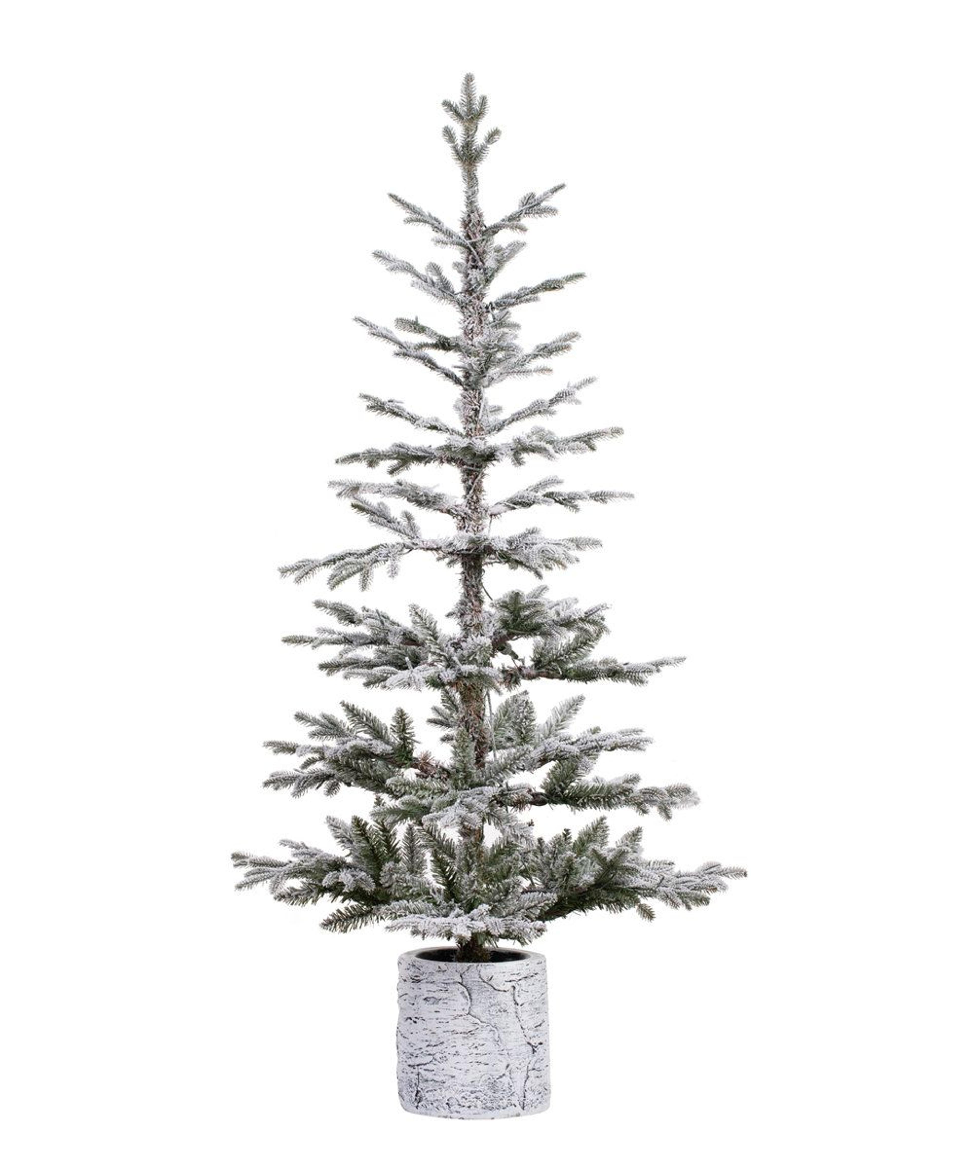 5 ft pre-lit flocked artificial christmas tree with warm white led lights