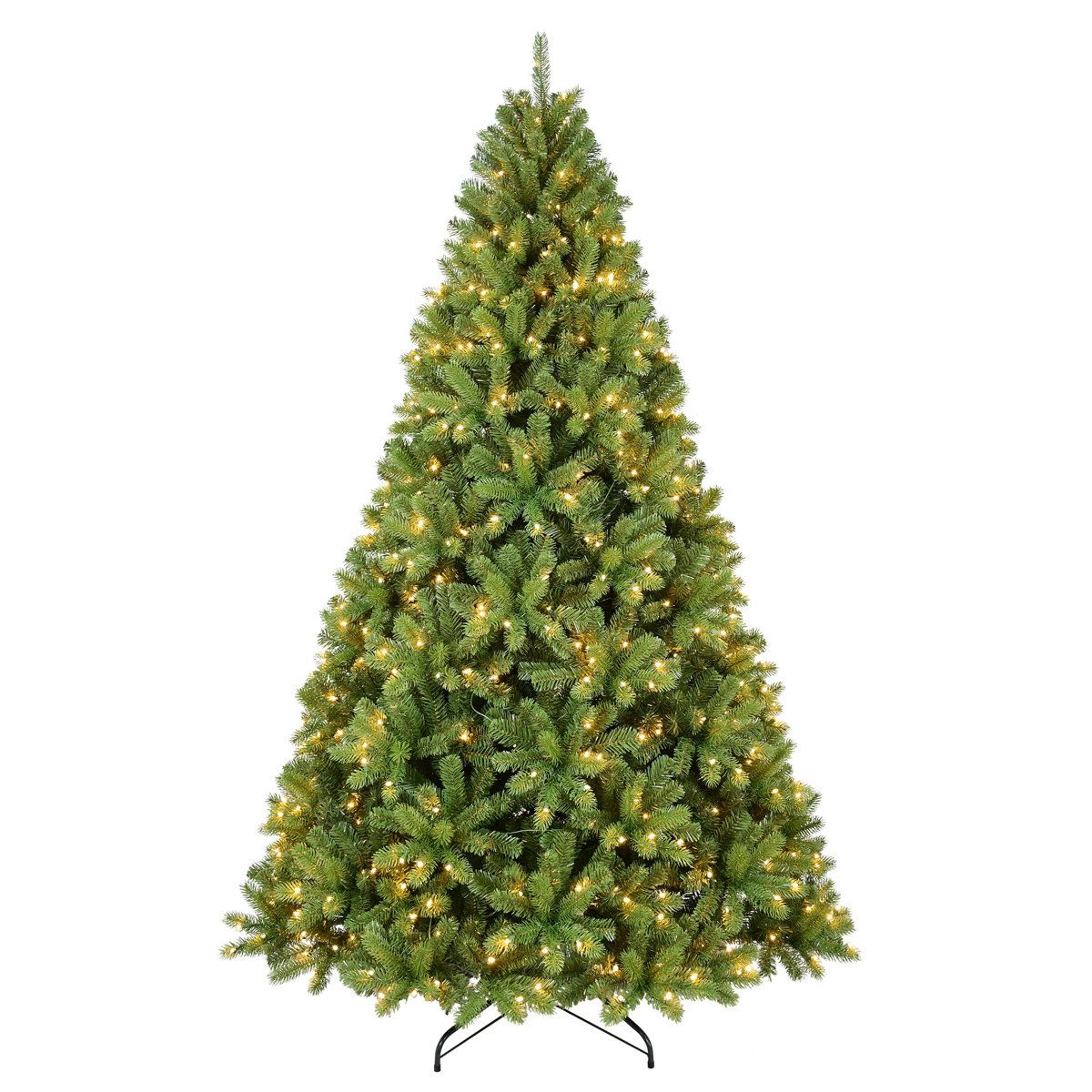 6 ft pre-lit artificial spruce christmas tree with 400 warm white led lights