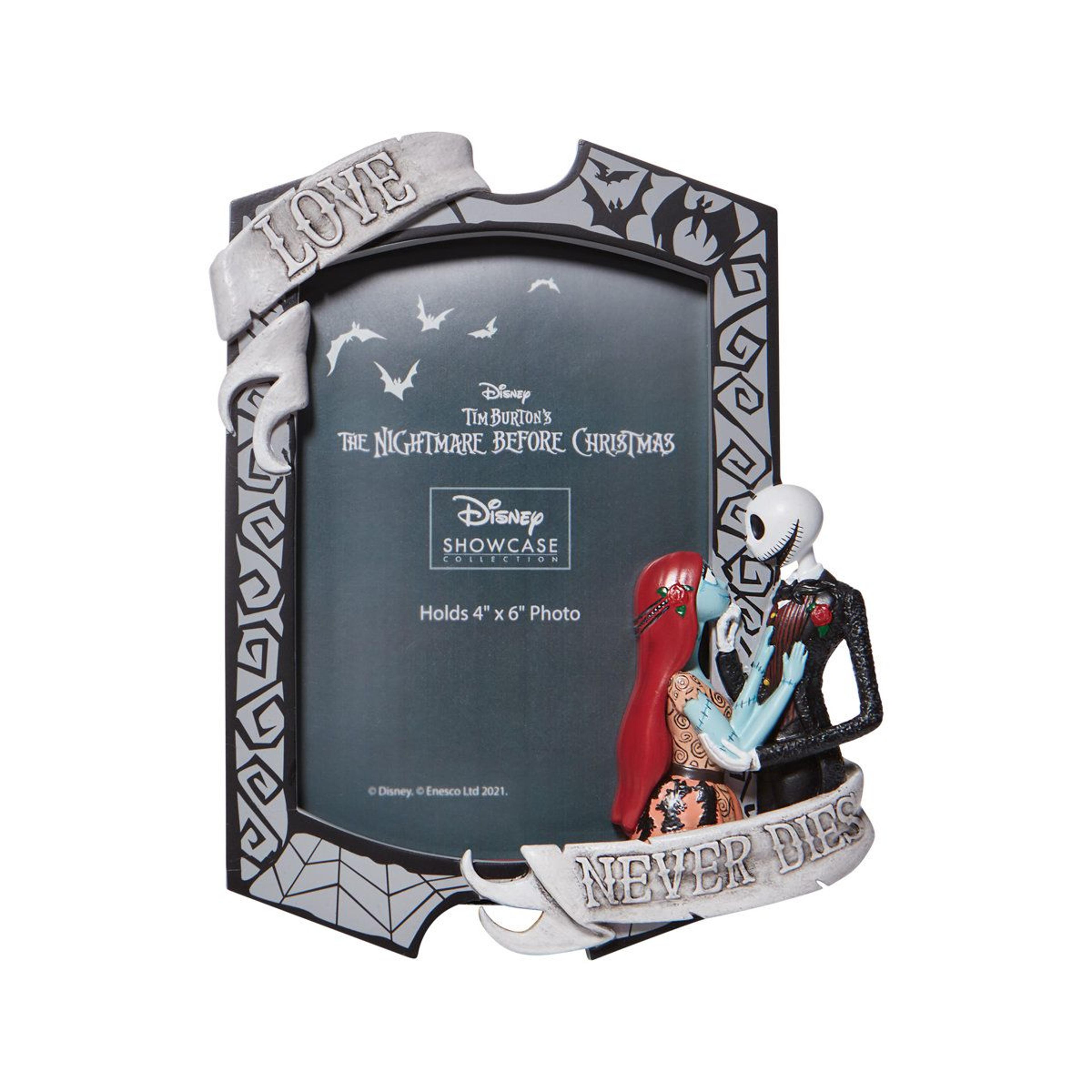 jack and sally love never dies picture frame – nightmare before christmas 4x6 photo display