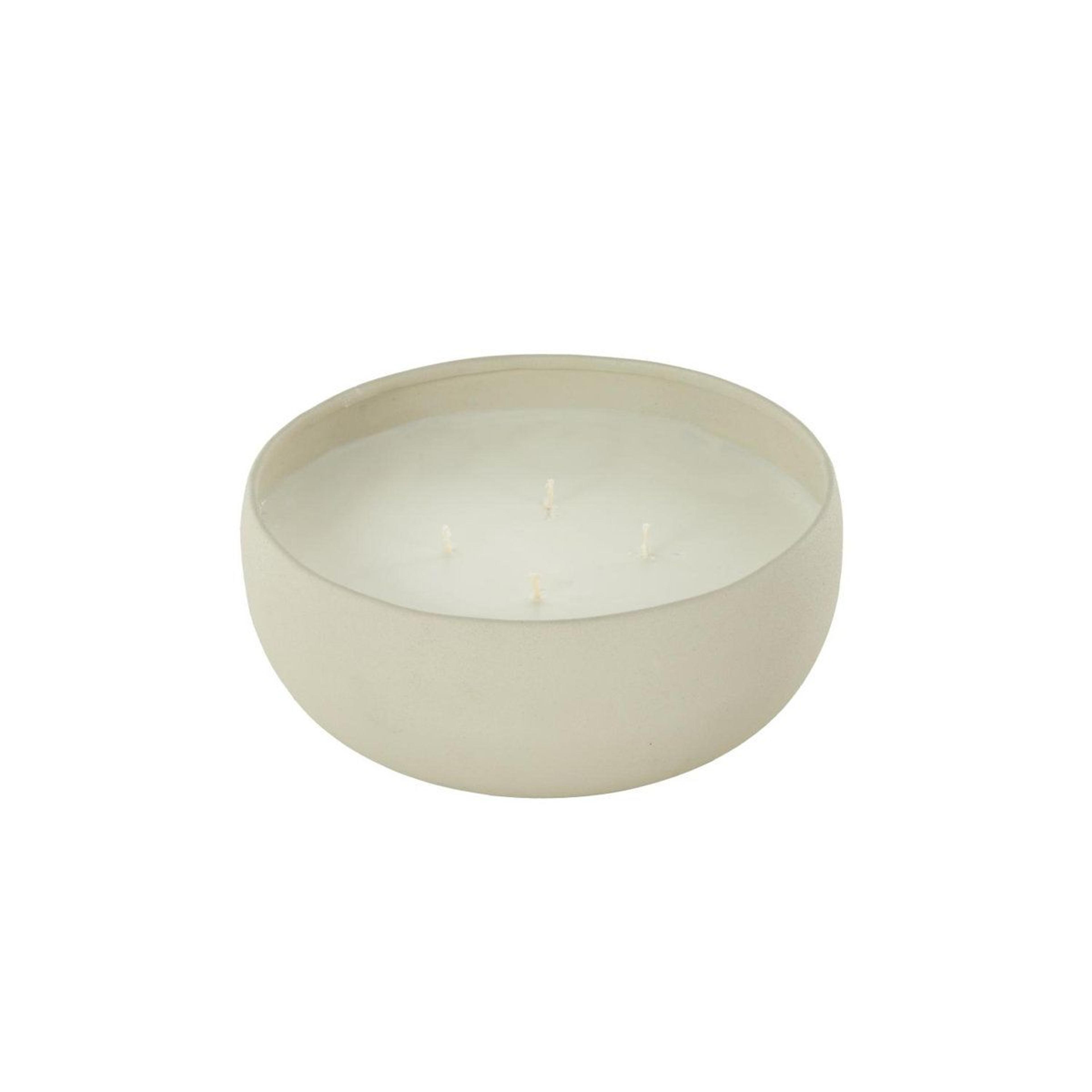 tangerine splash scented 4-wick candle in textured beige metal holder – 34 oz