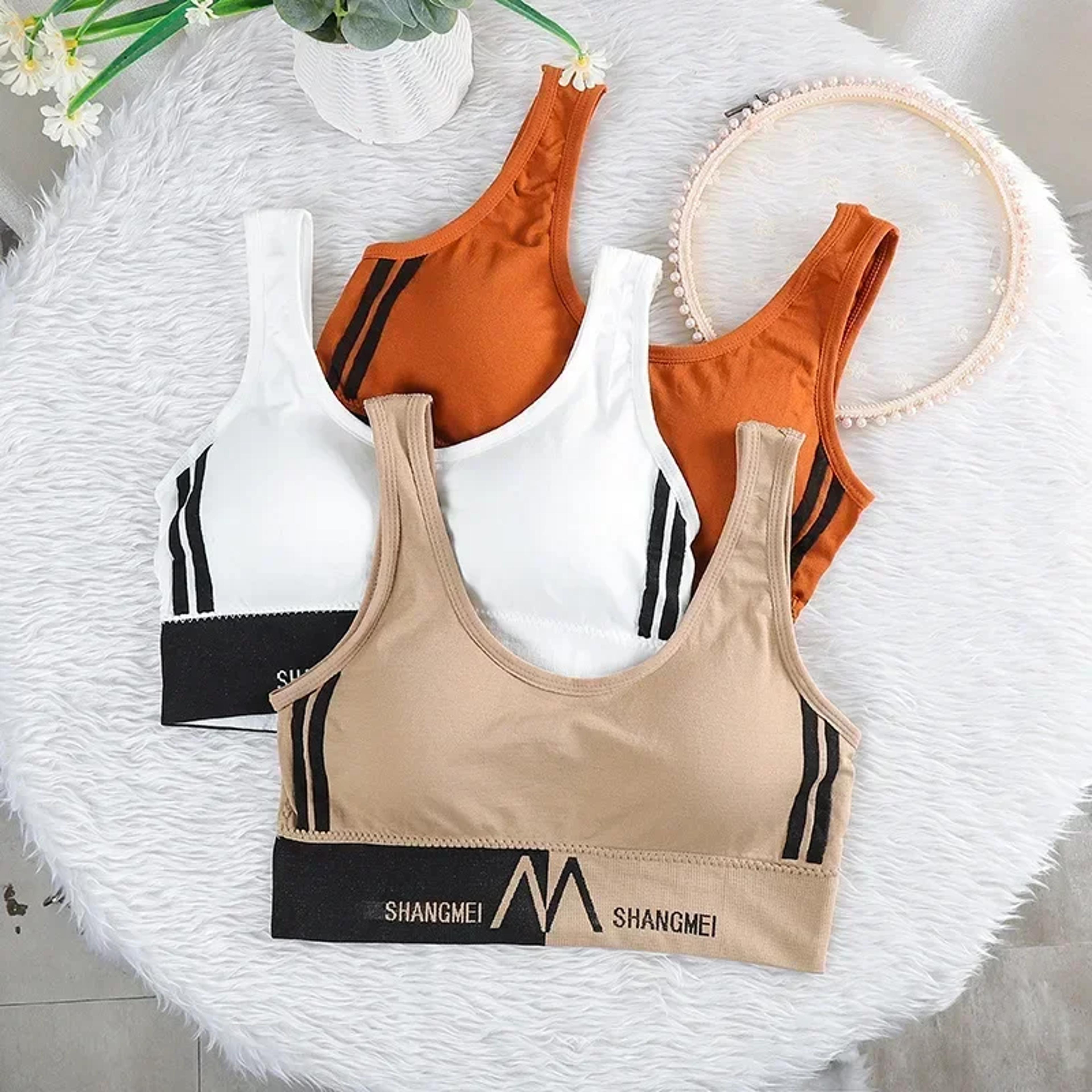lace seamless sports bra for women soft cotton bralette wireless crop tank tops