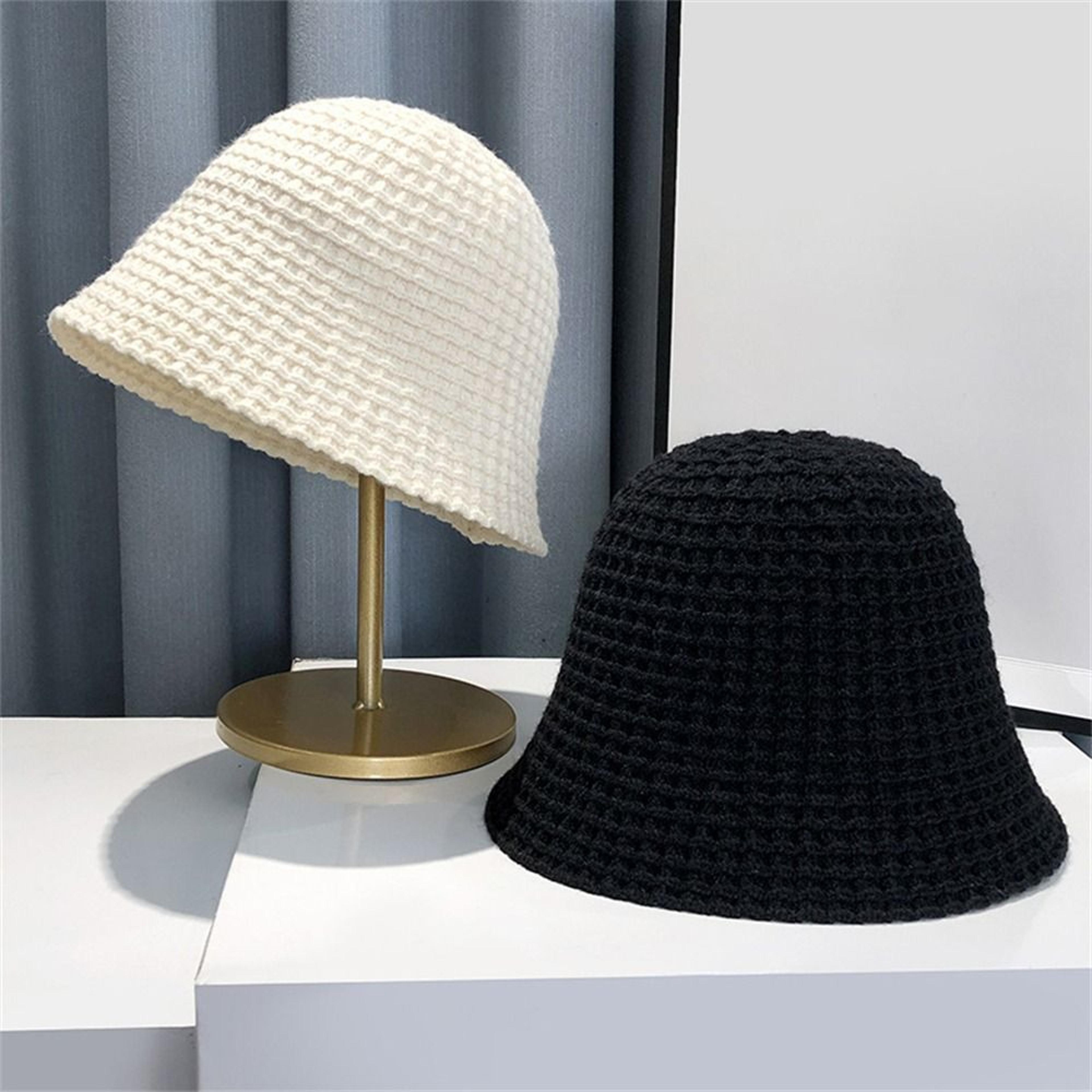 cozy handcrafted knit crochet bucket hat