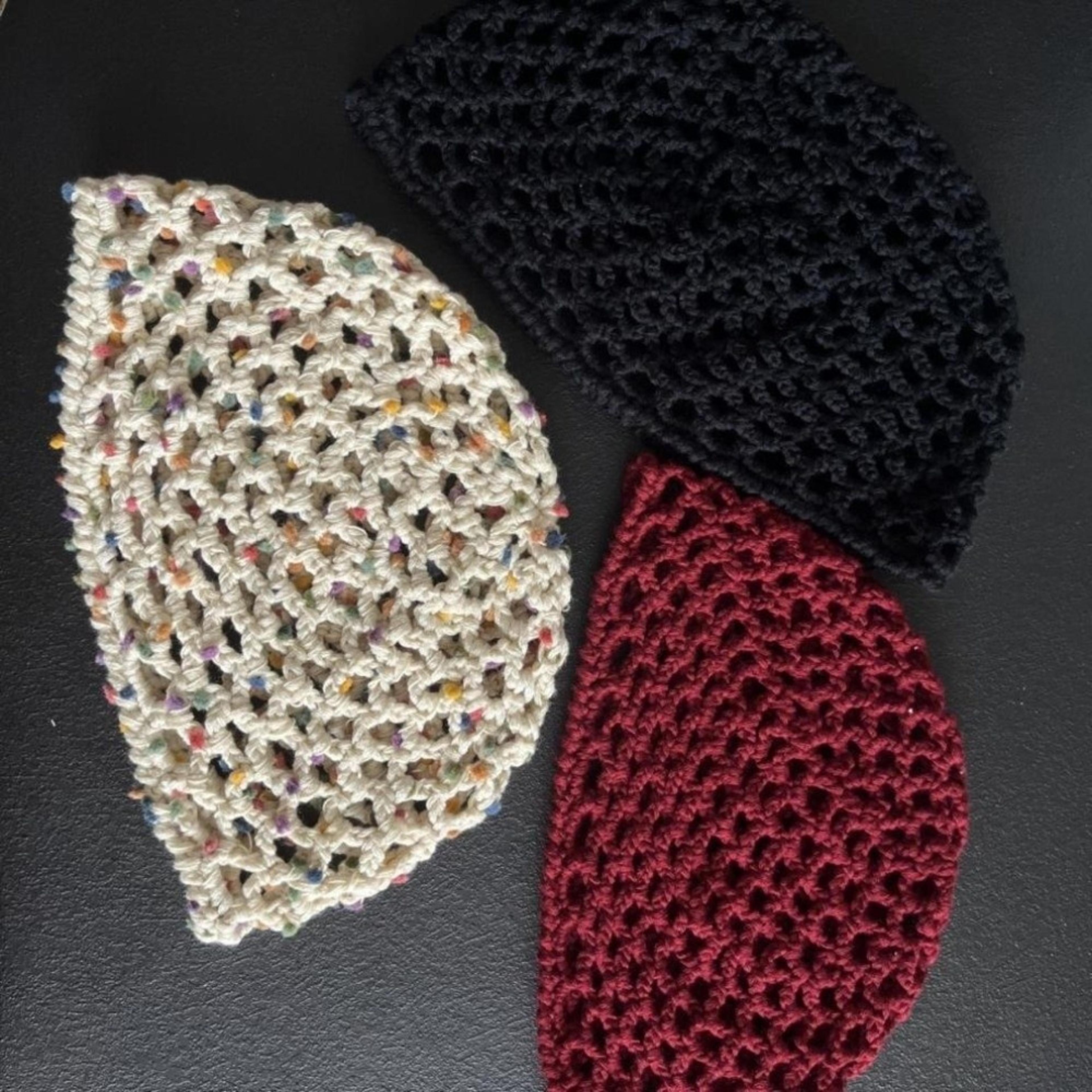 retro crochet mesh beanie summer breathable cap