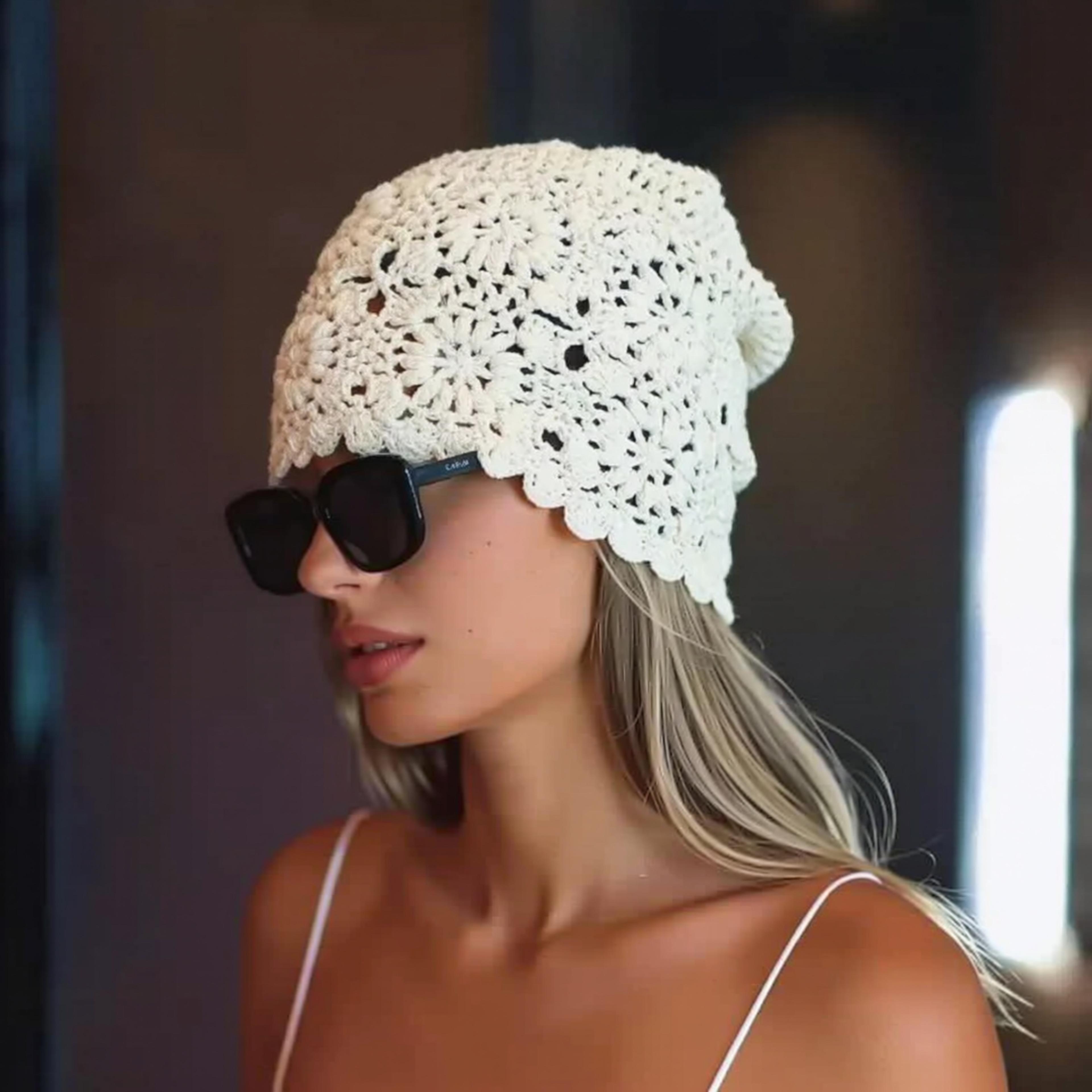 handmade slouchy knit beanie for women