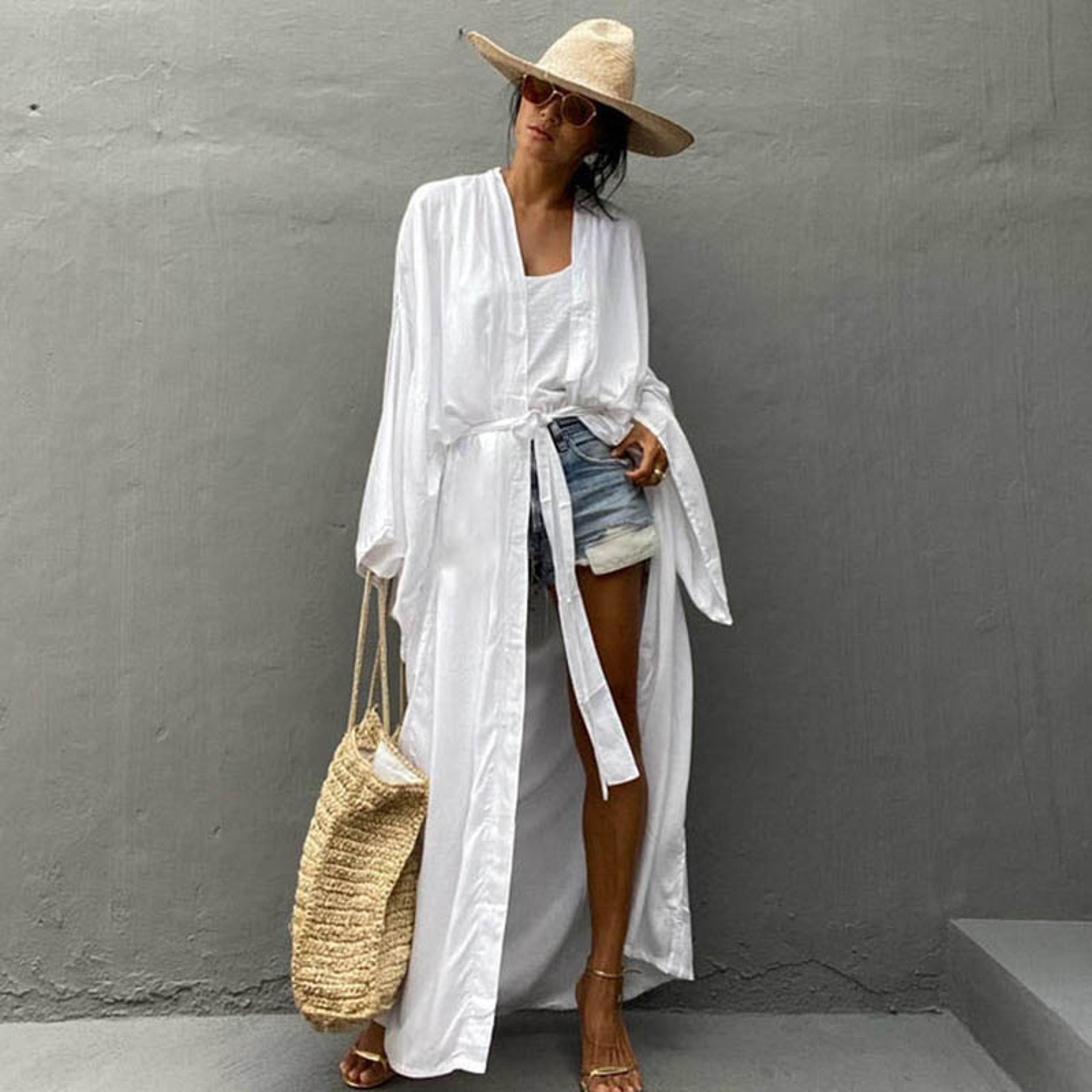 beach cover up kimono dress and swimsuit wrap robe