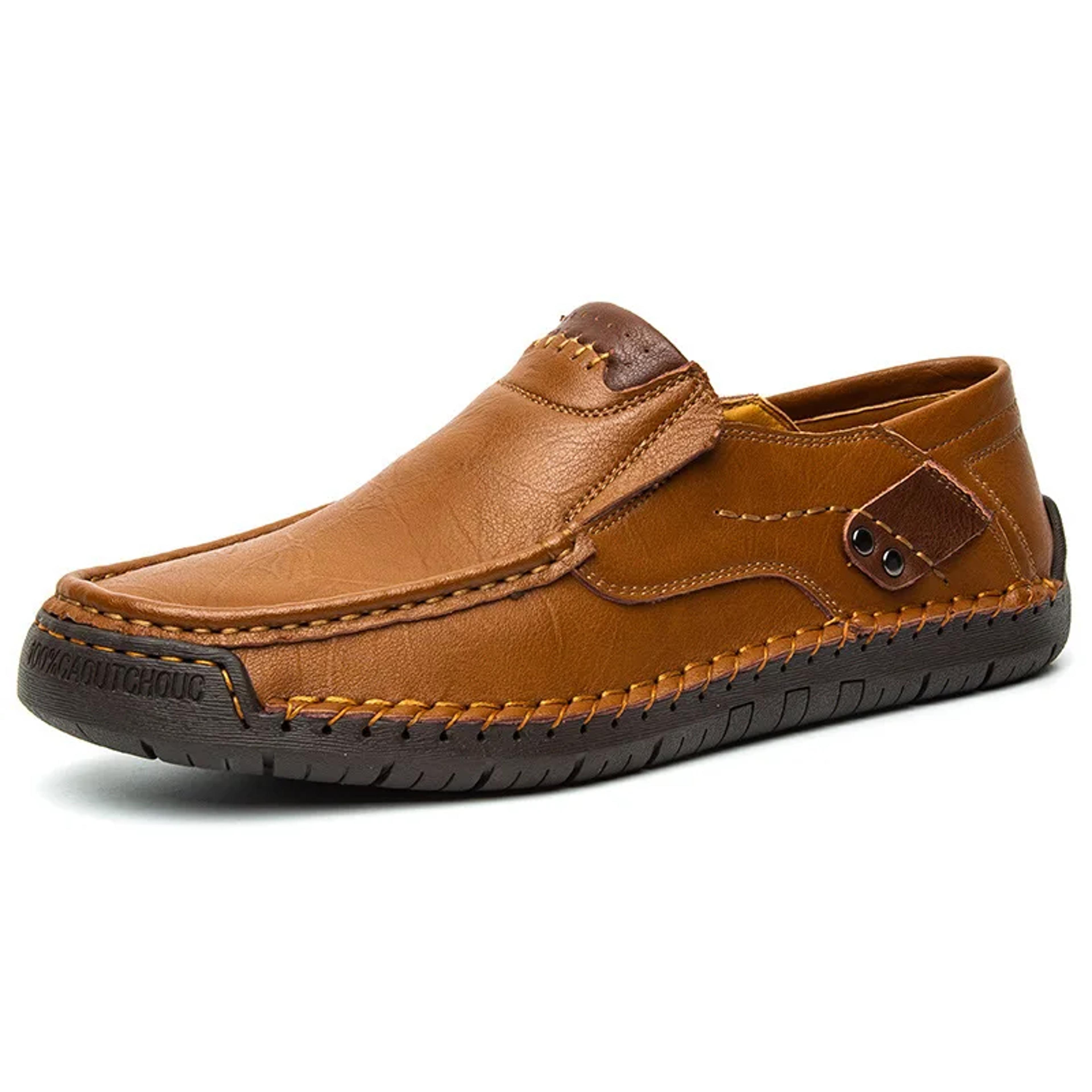 handmade genuine leather men driving shoes