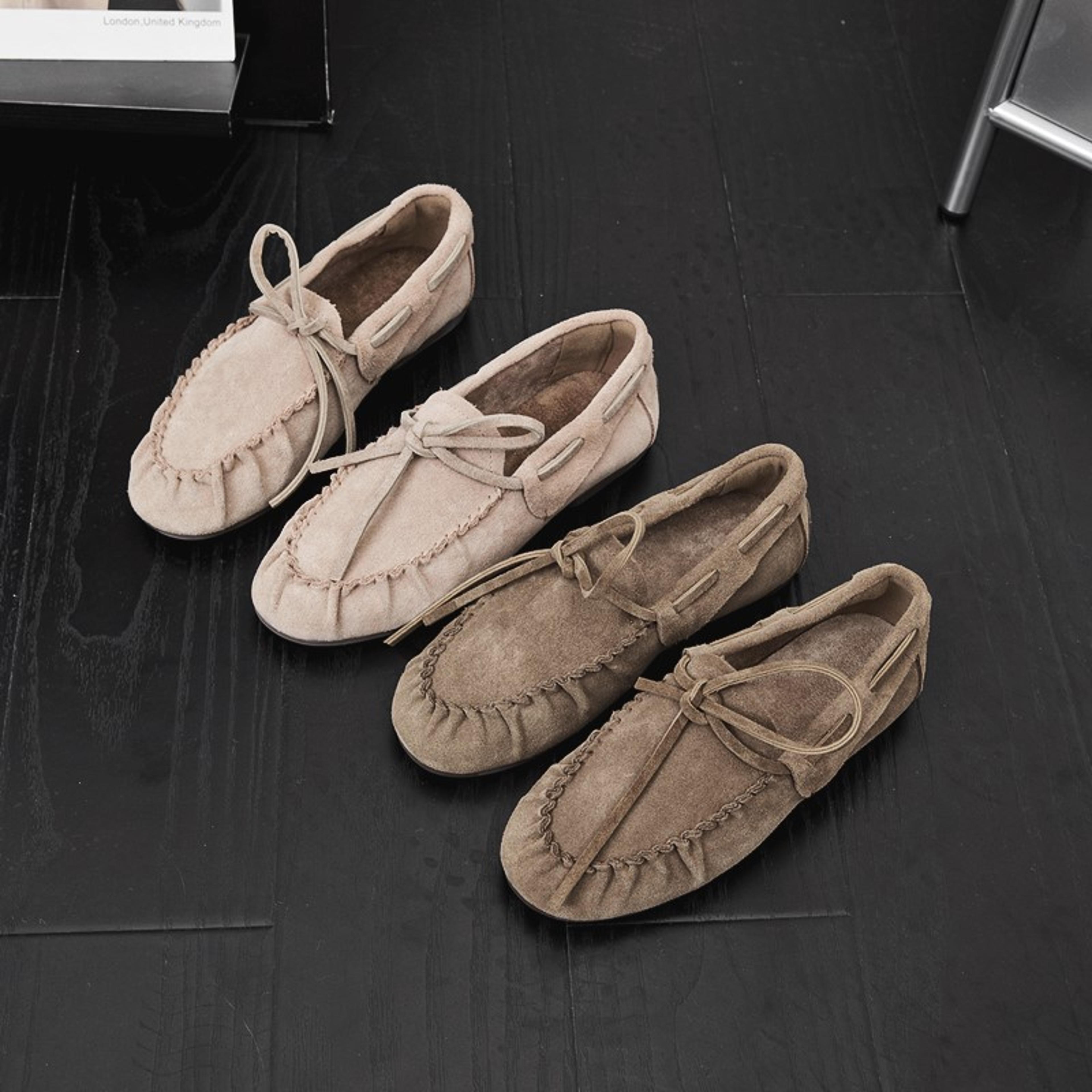 aiyuqi genuine leather british style women loafers