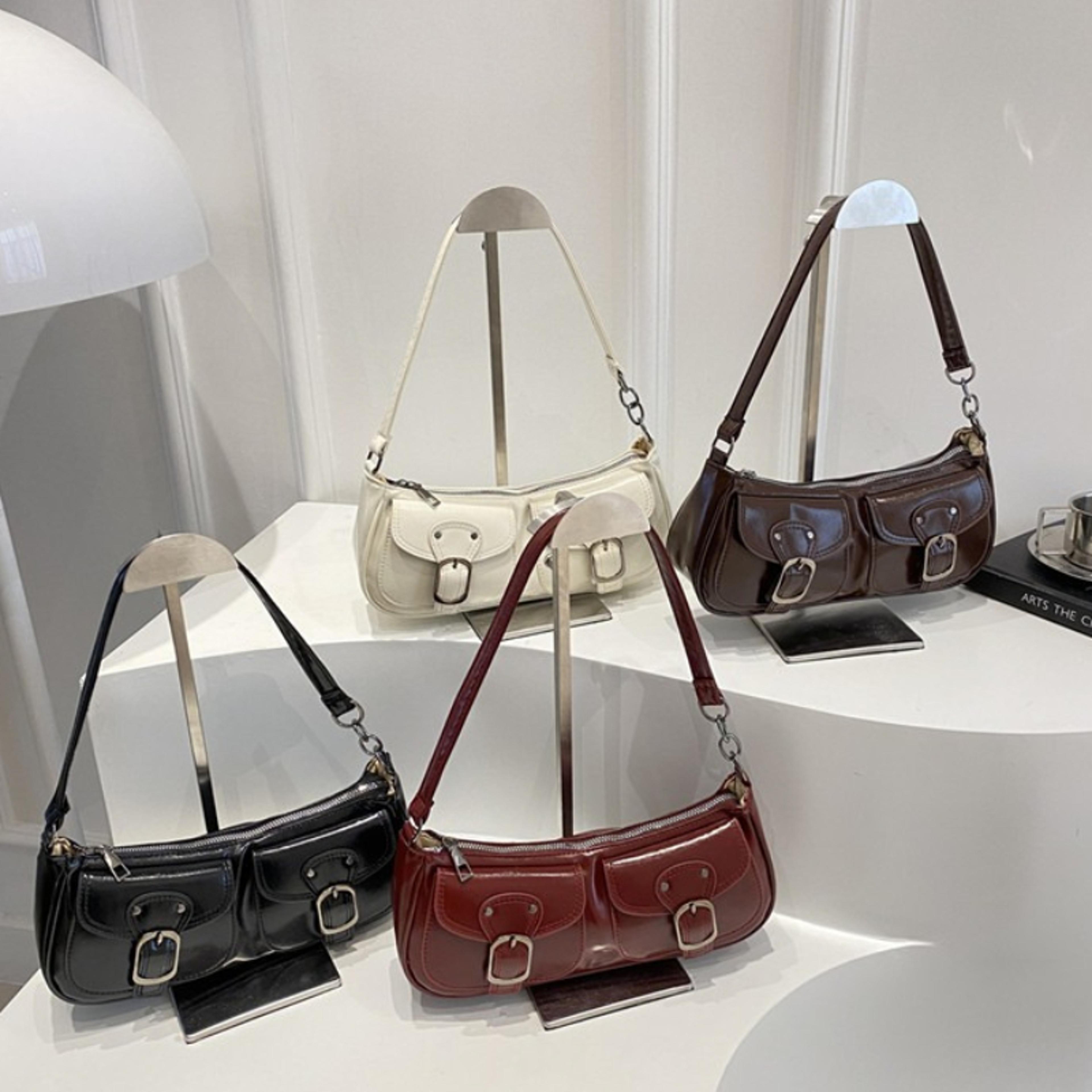 vintage pu leather shoulder bag