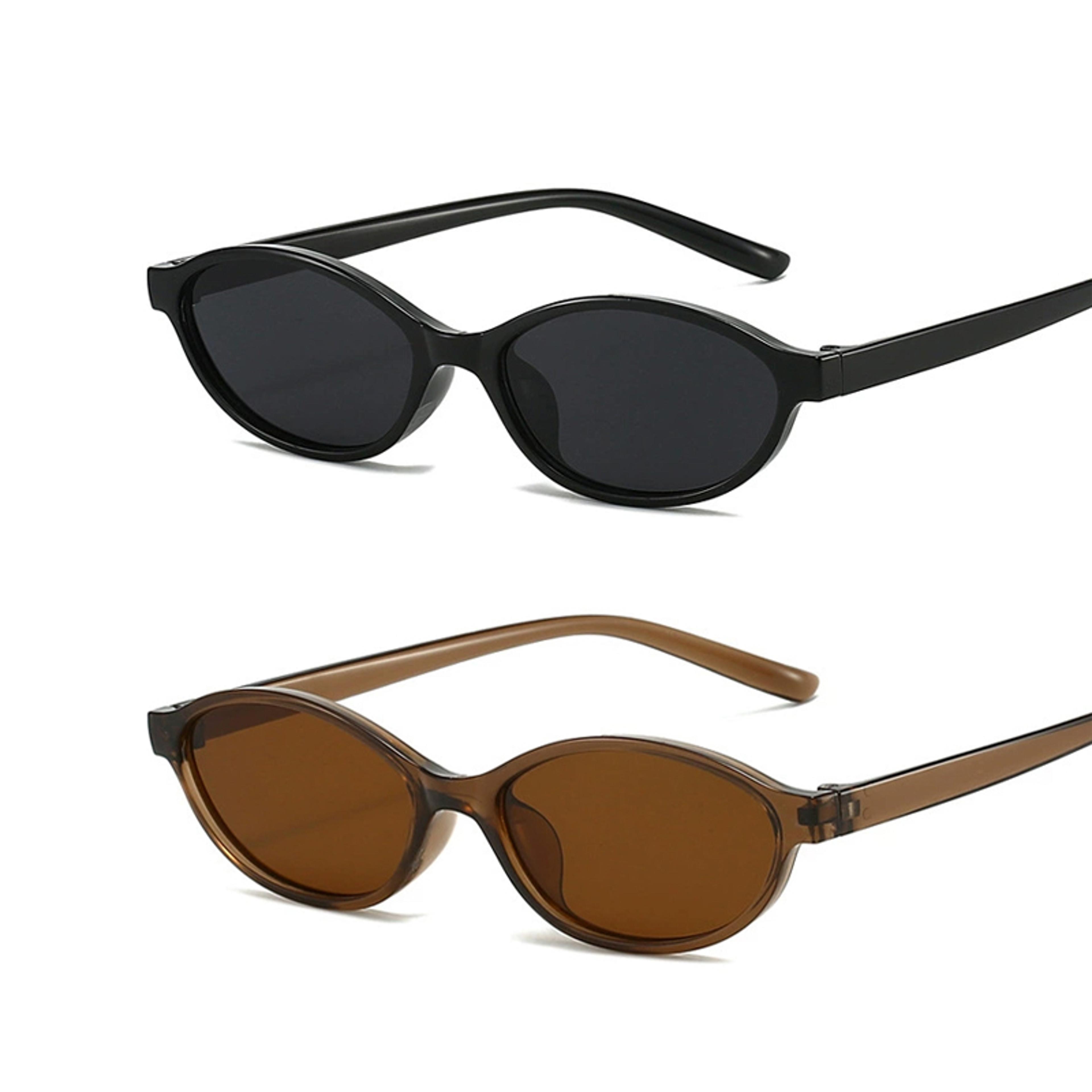 retro oval sunglasses for women and men trendy small oval sunglasses and punk cat eye sunglasses