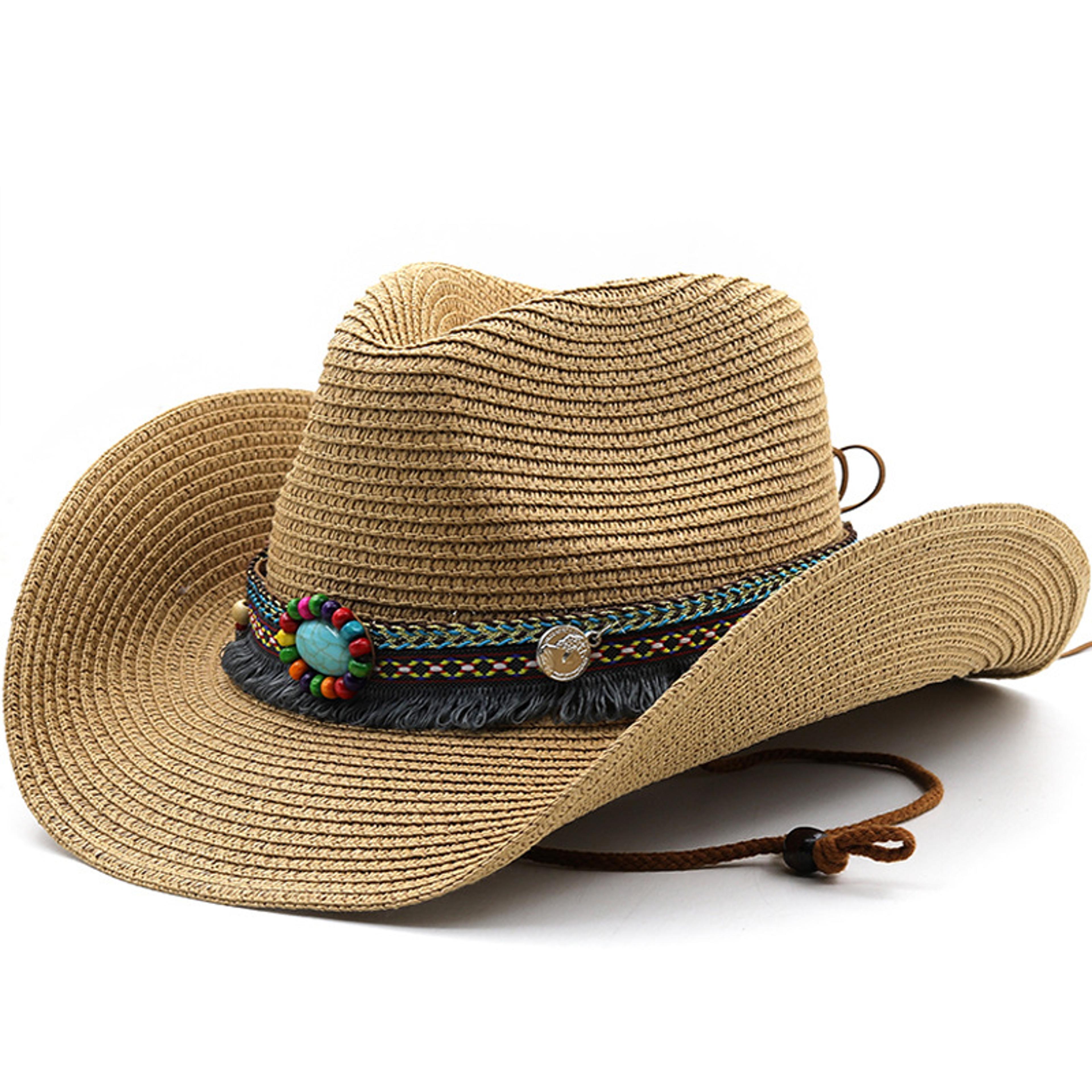 western cowboy straw hat for men and women