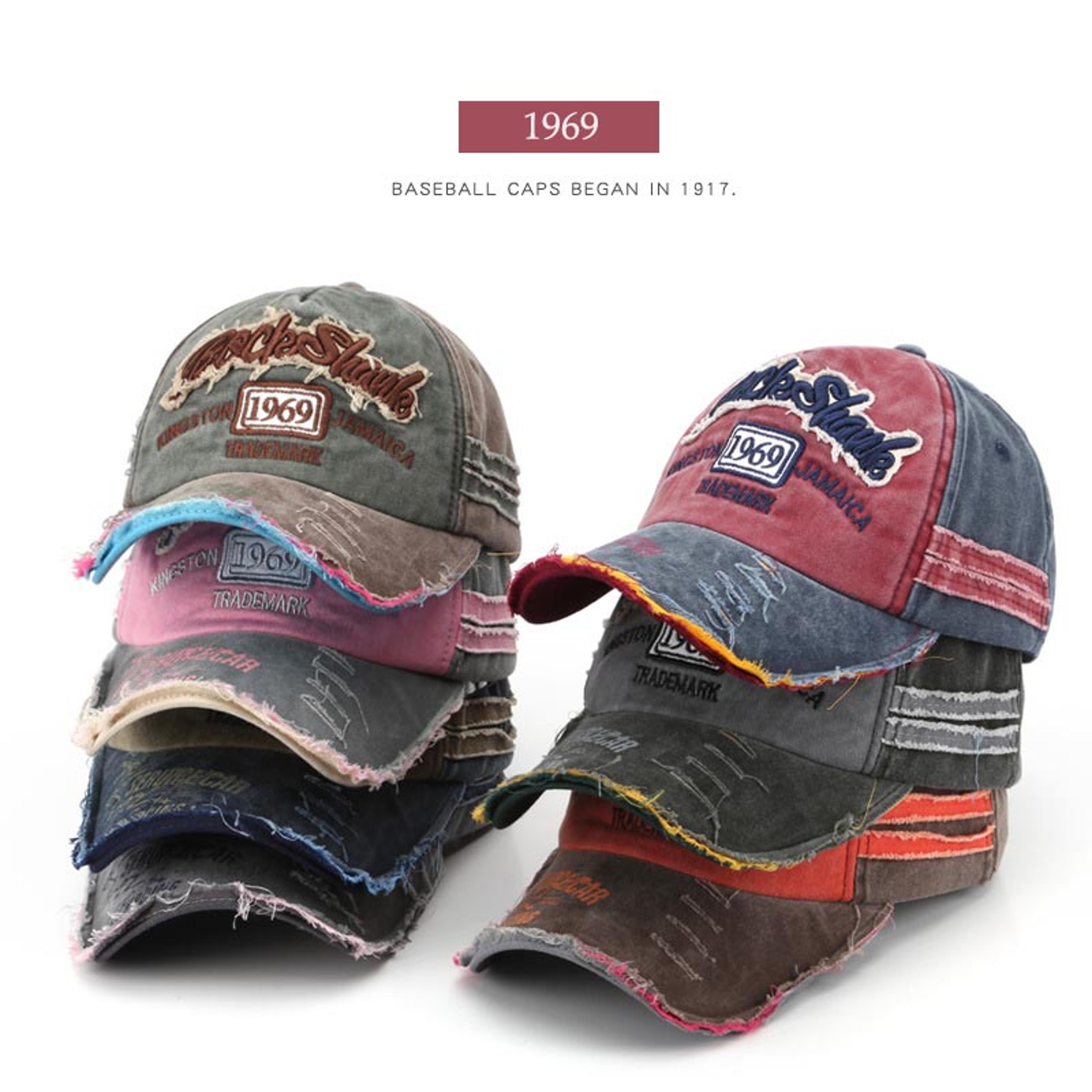 retro letter embroidery baseball cap