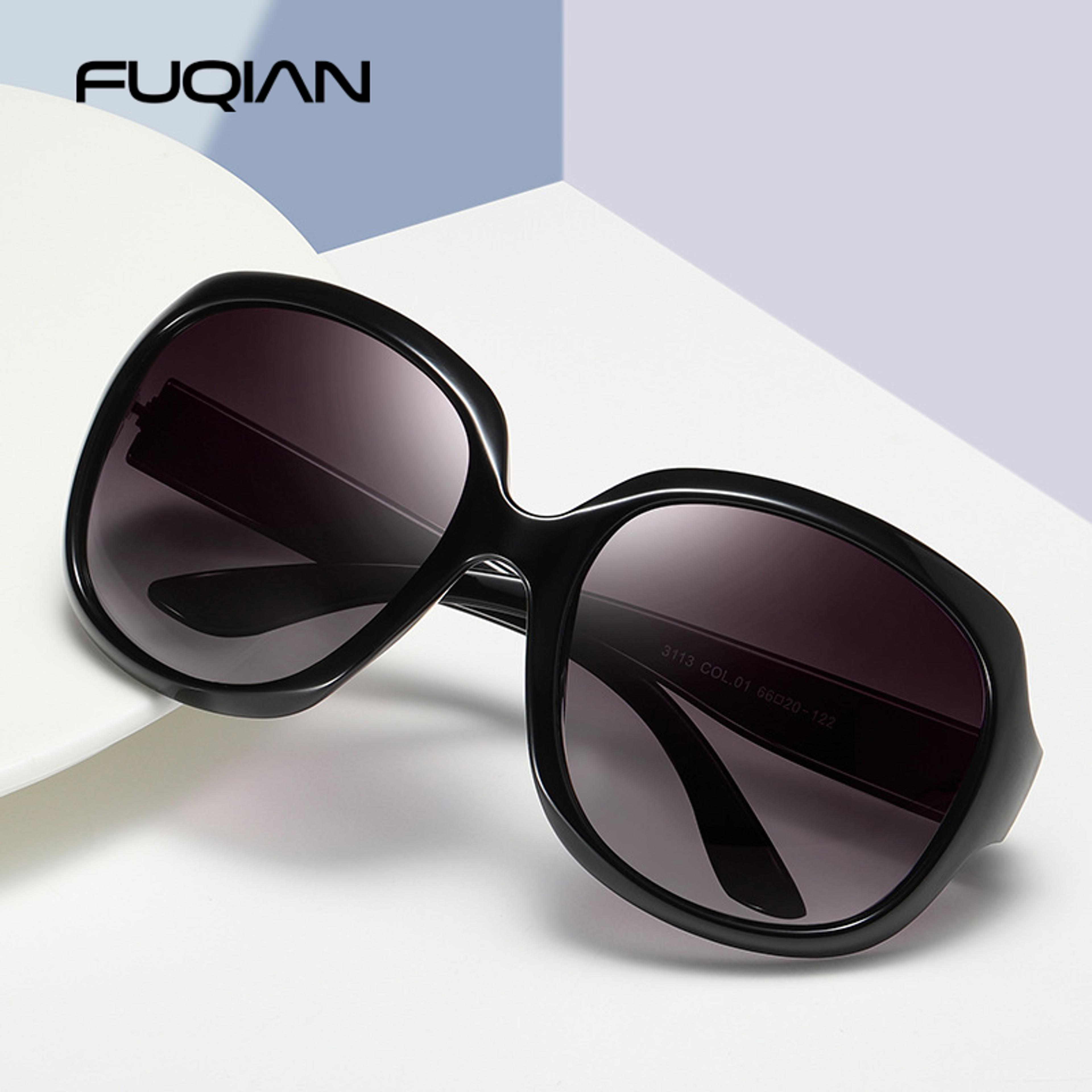 fuqian polarized oversized sunglasses for women with protection