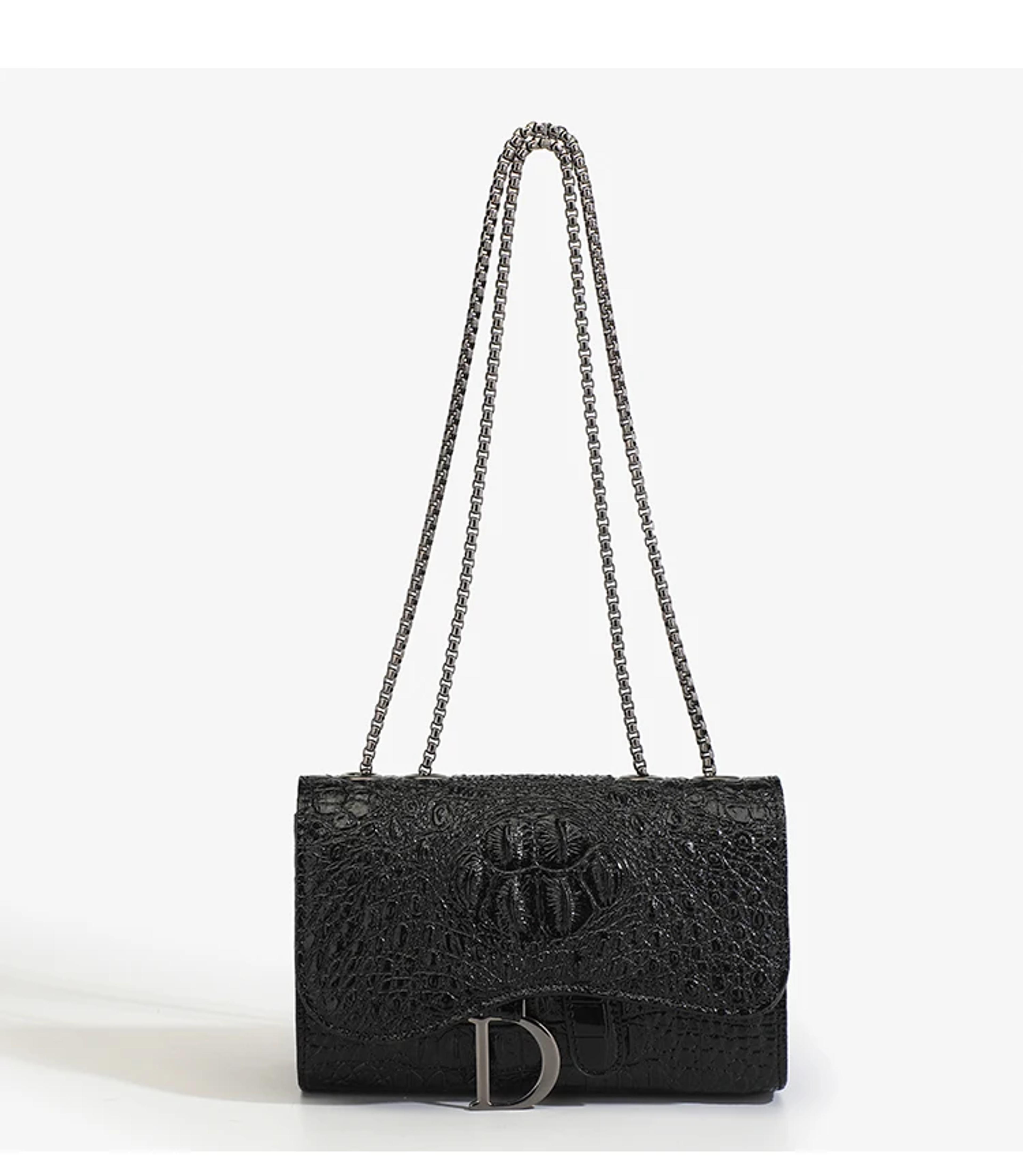 shimmer sequined crossbody bag and chain shoulder purse