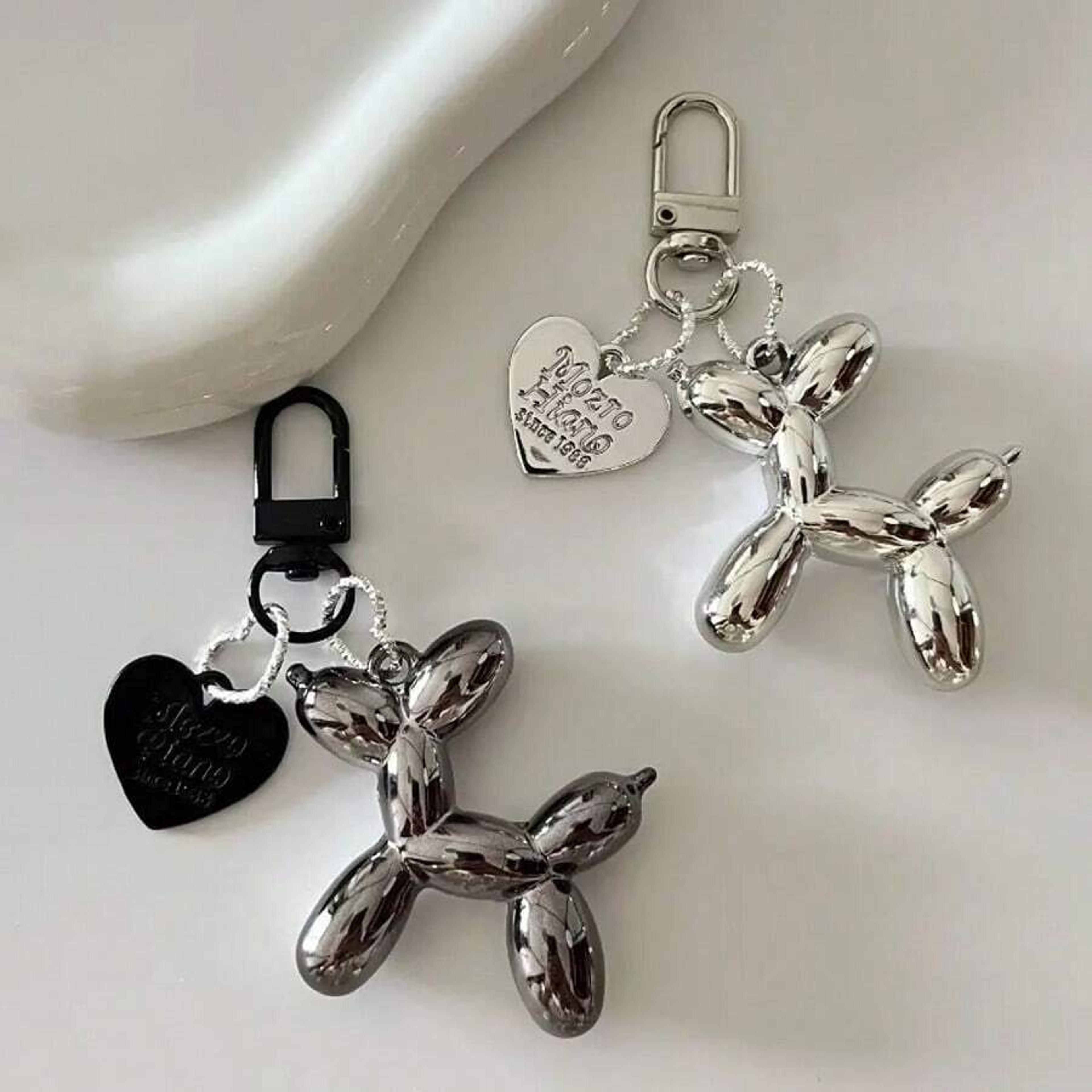 cute balloon dog keychain for men women