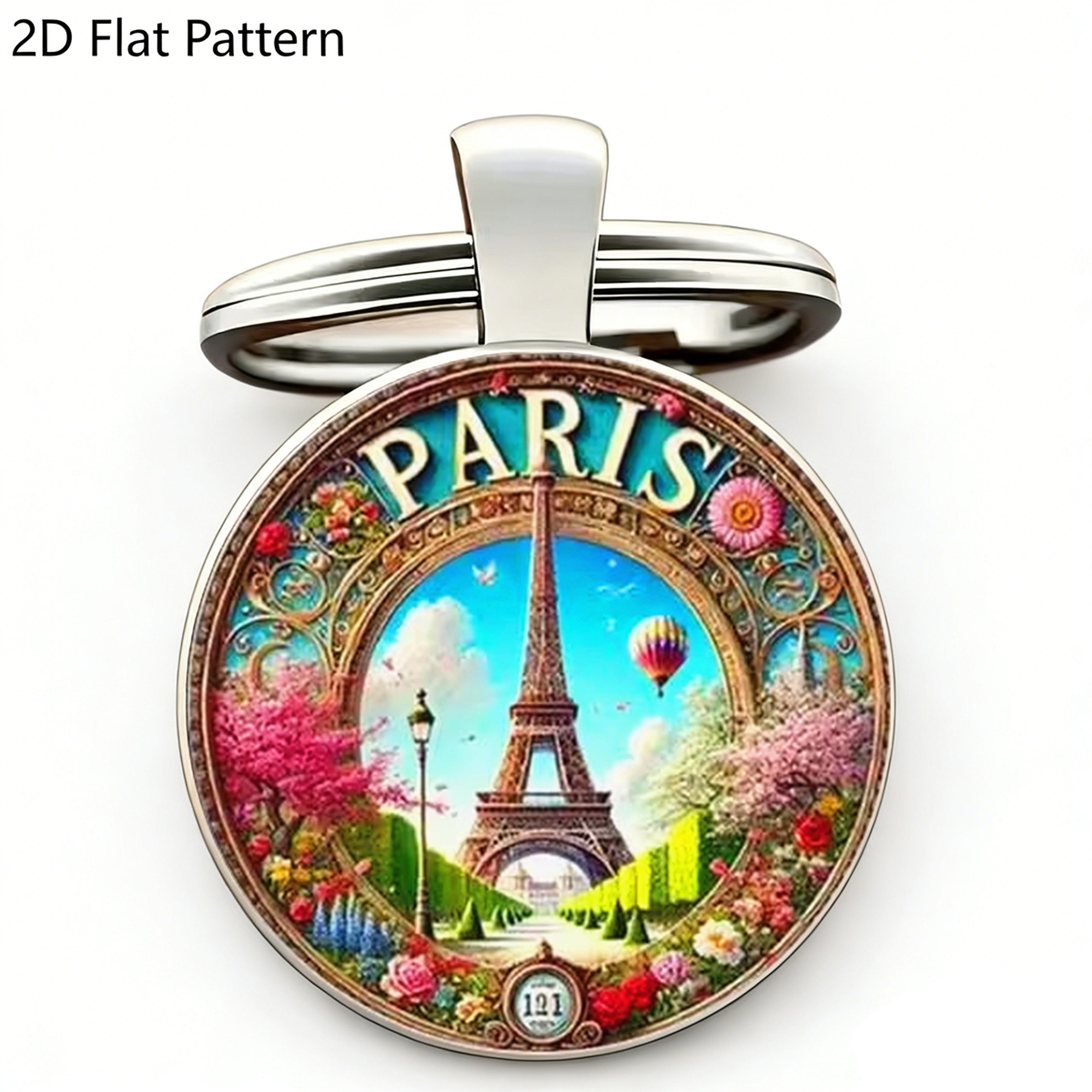 vintage eiffel tower keychain
