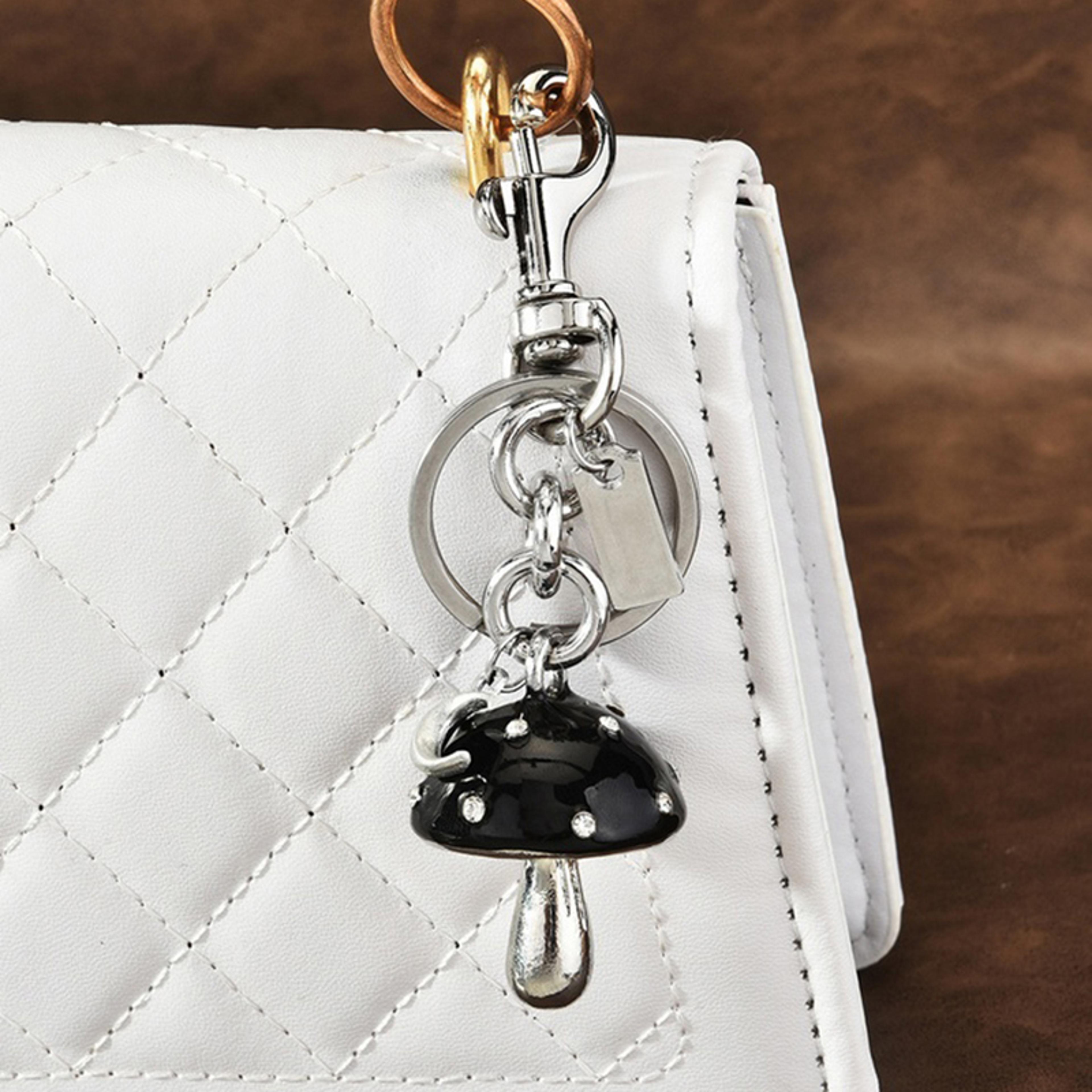 mushroom moon pendant keychain & cute bag charm