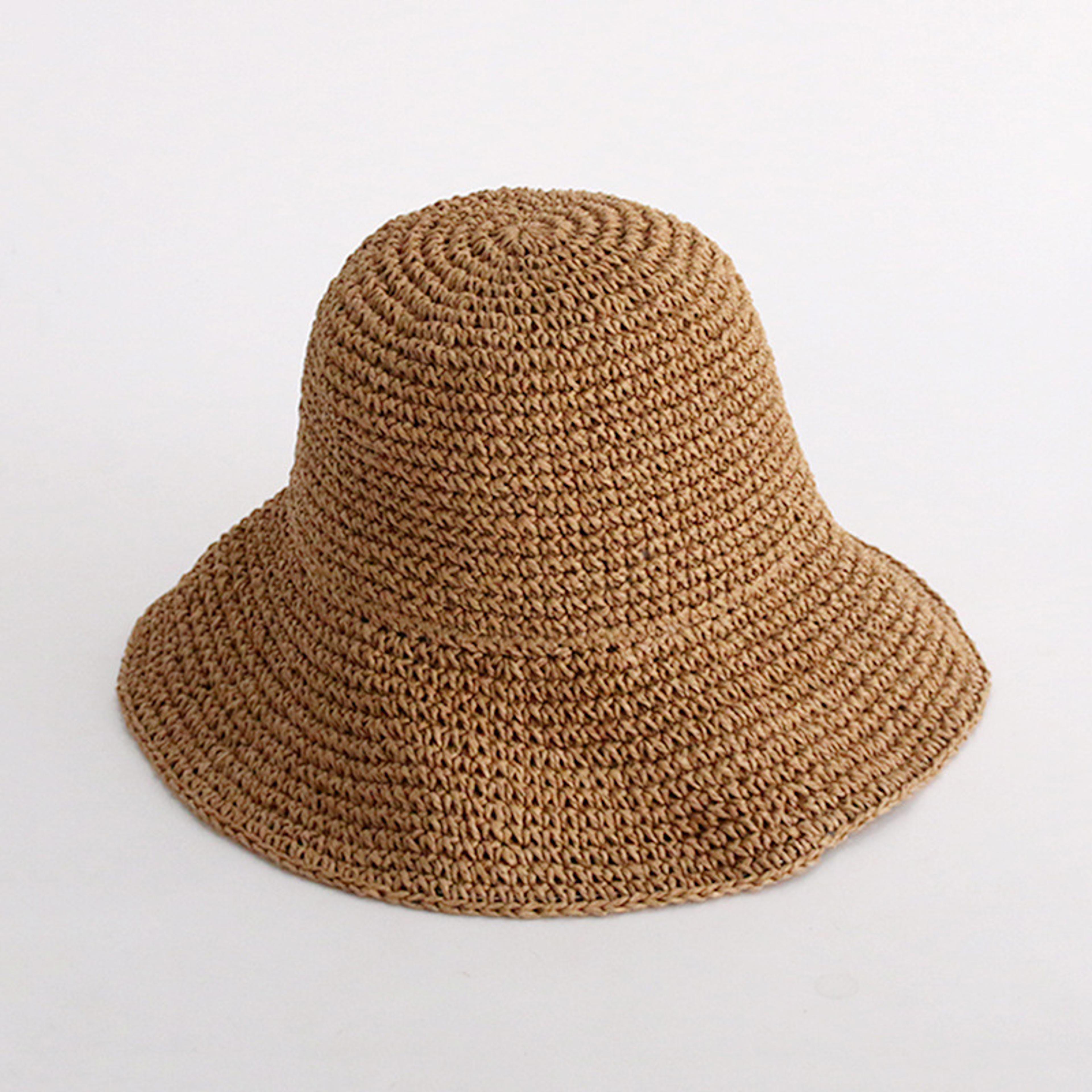 handmade straw sun hat for women summer beach and travel