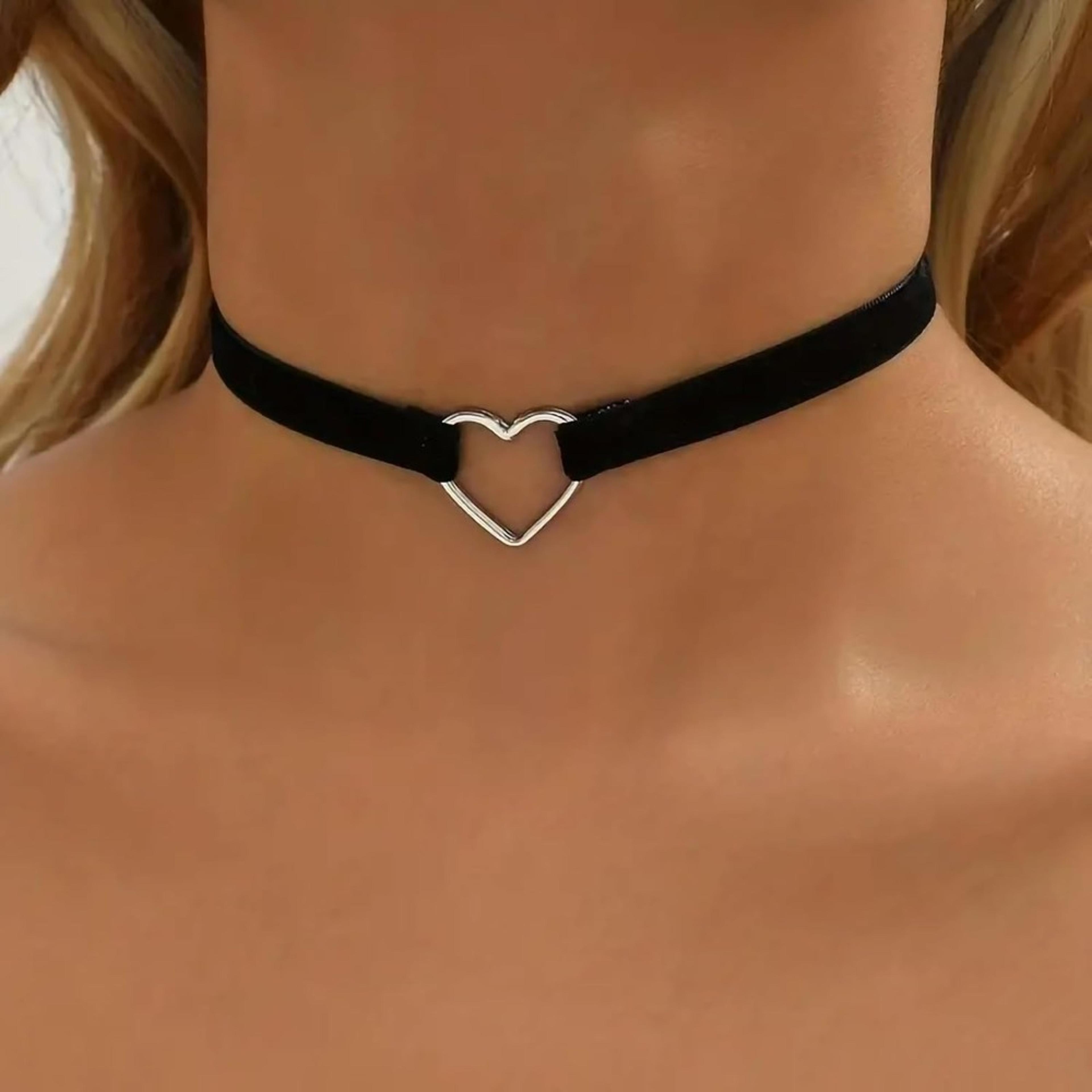black velvet choker necklace