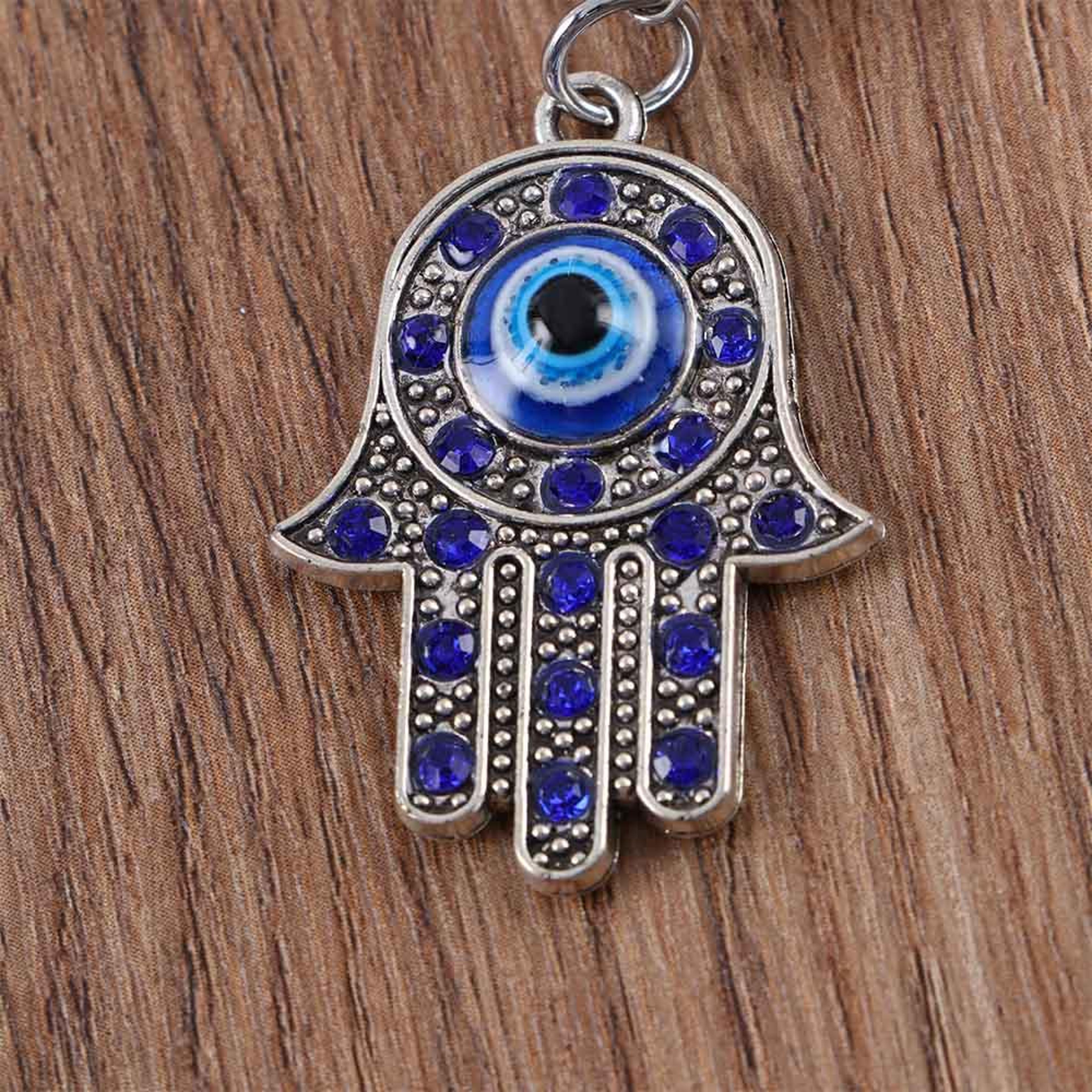 evil eye hamsa keychain protection charm