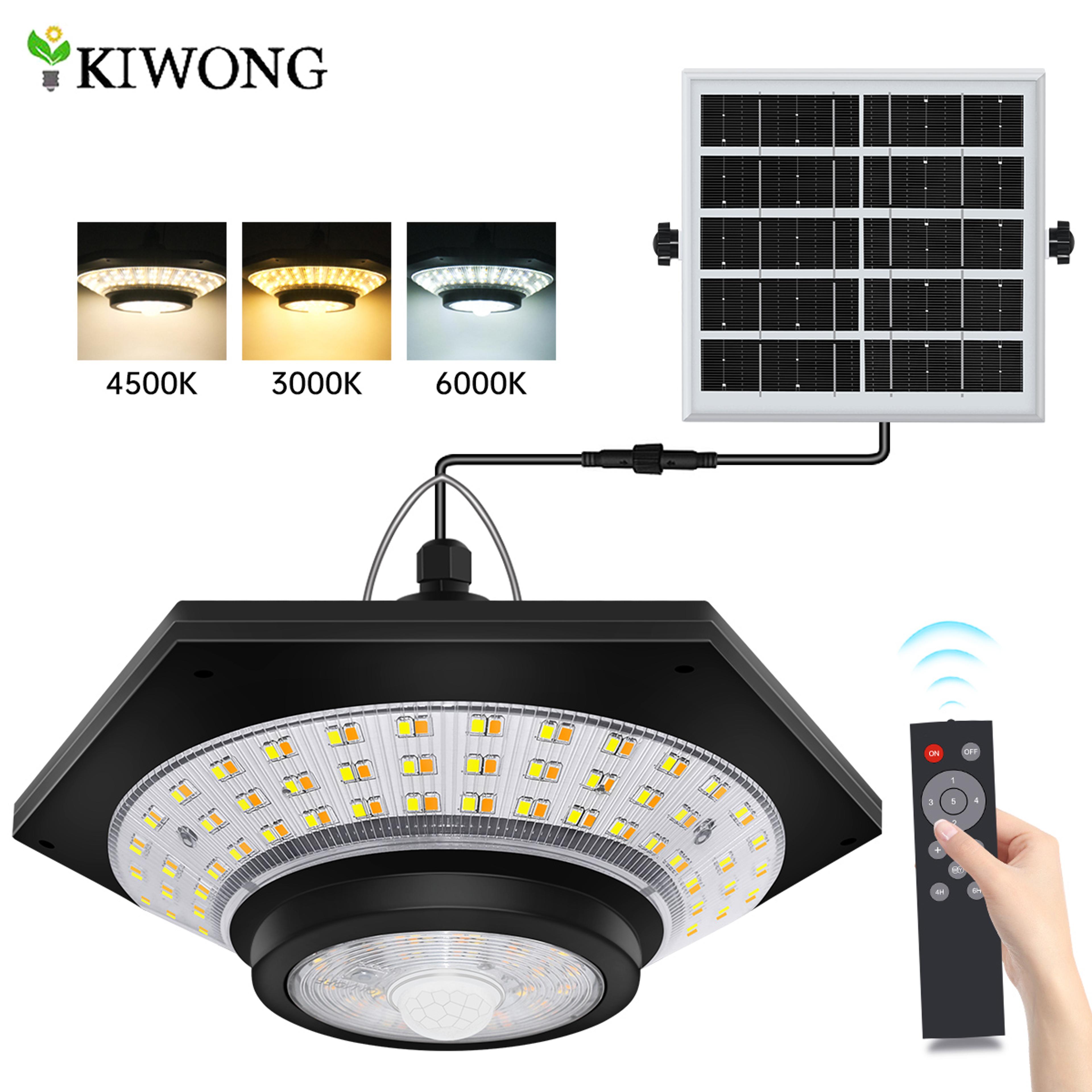 solar pendant light indoor outdoor 228 led, remote solar shed light for garage, barn, gazebo, yard