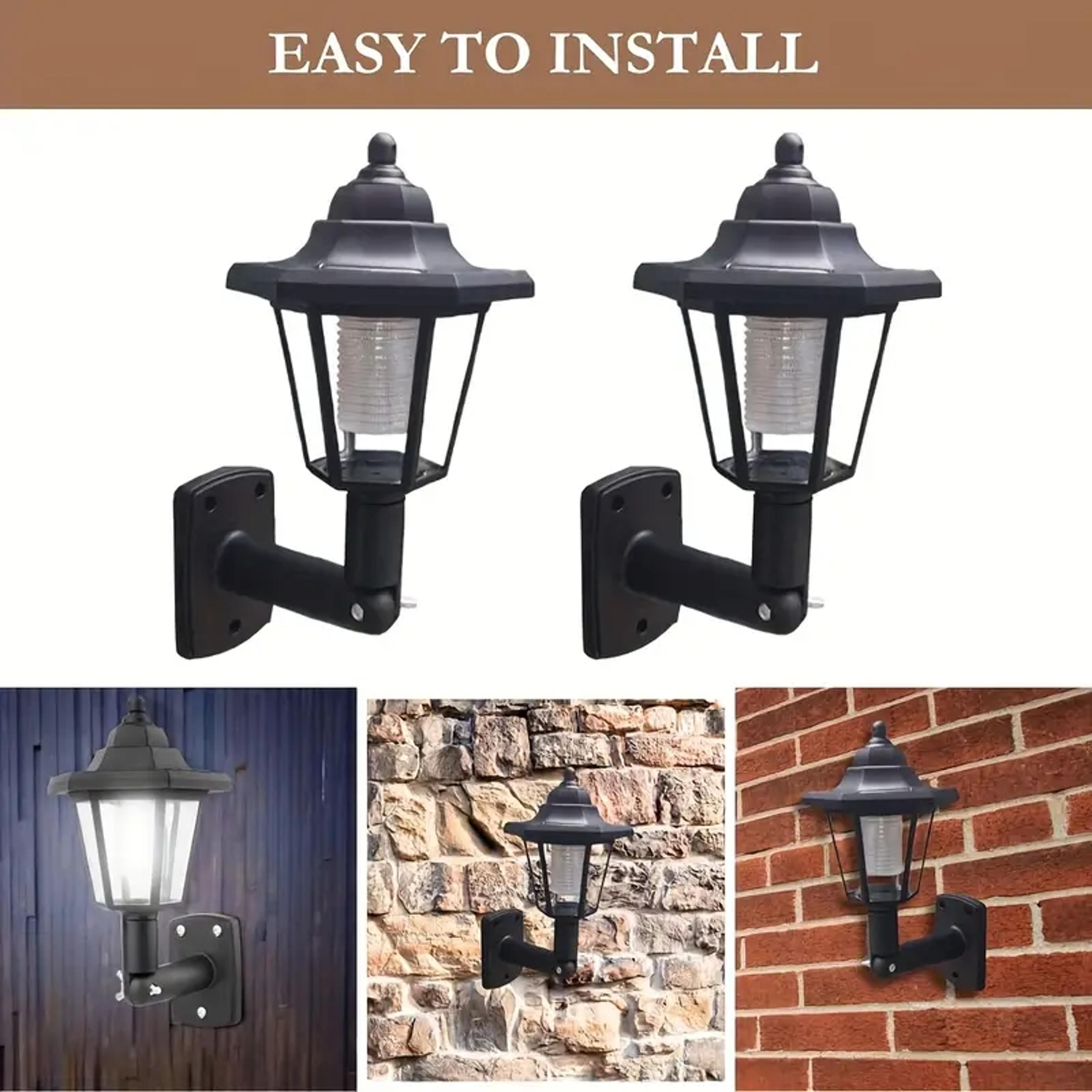 solar garden sunlight wall lamp outdoor, home balcony villa terrace decorative atmosphere lights energy saver